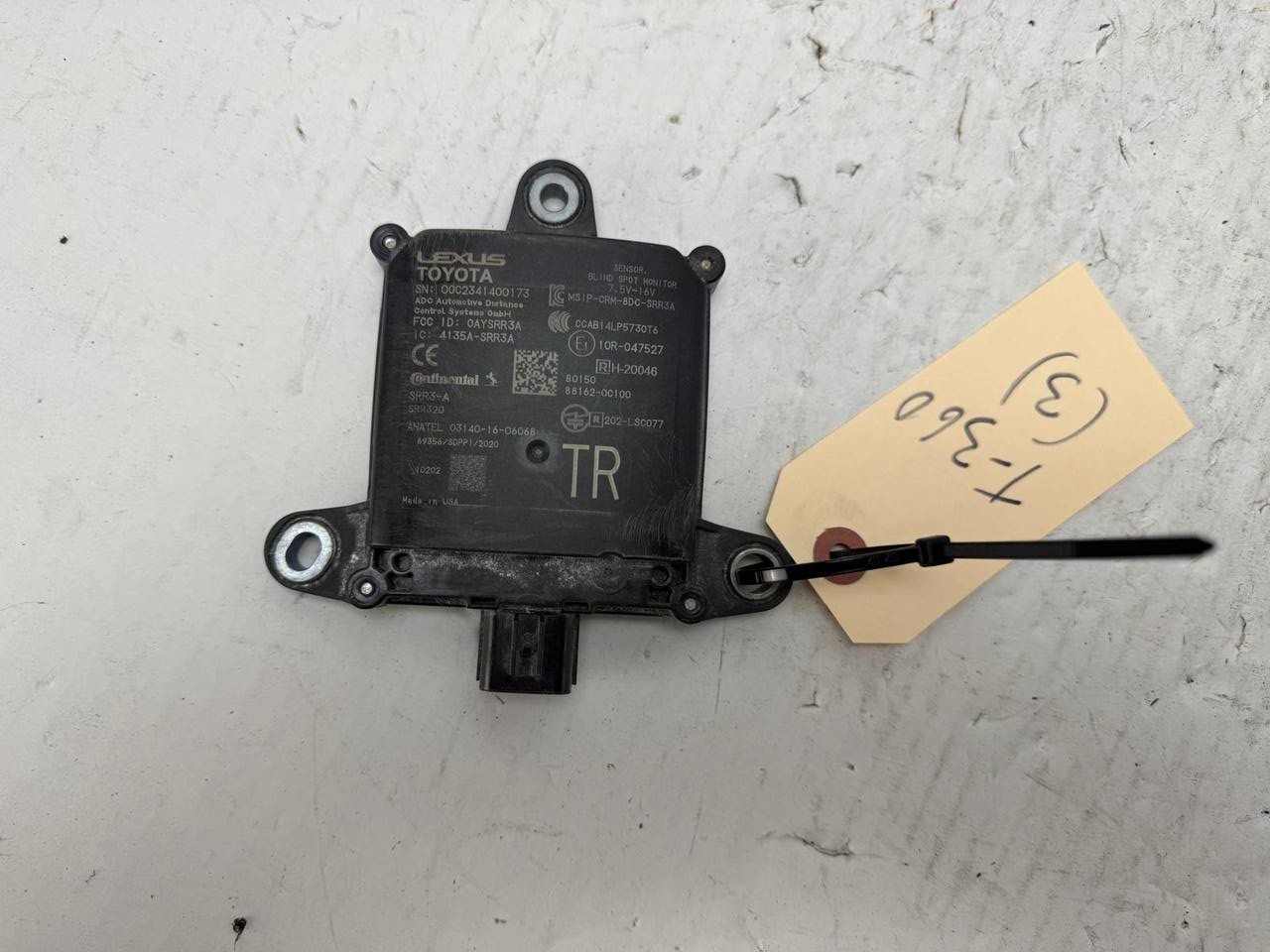 2021-2024 Toyota Sienna Subaru XV Crosstrek Rear Blind Spot Monitor Radar Sensor