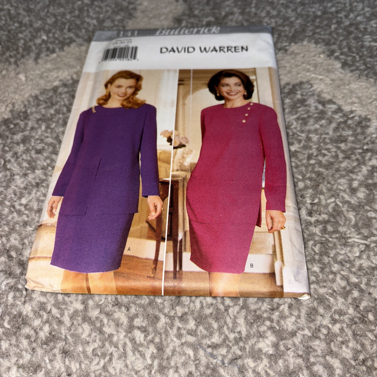Unused Uncut Butterick Sewing Pattern 4141 Size 18-20-22 David Warren Dress