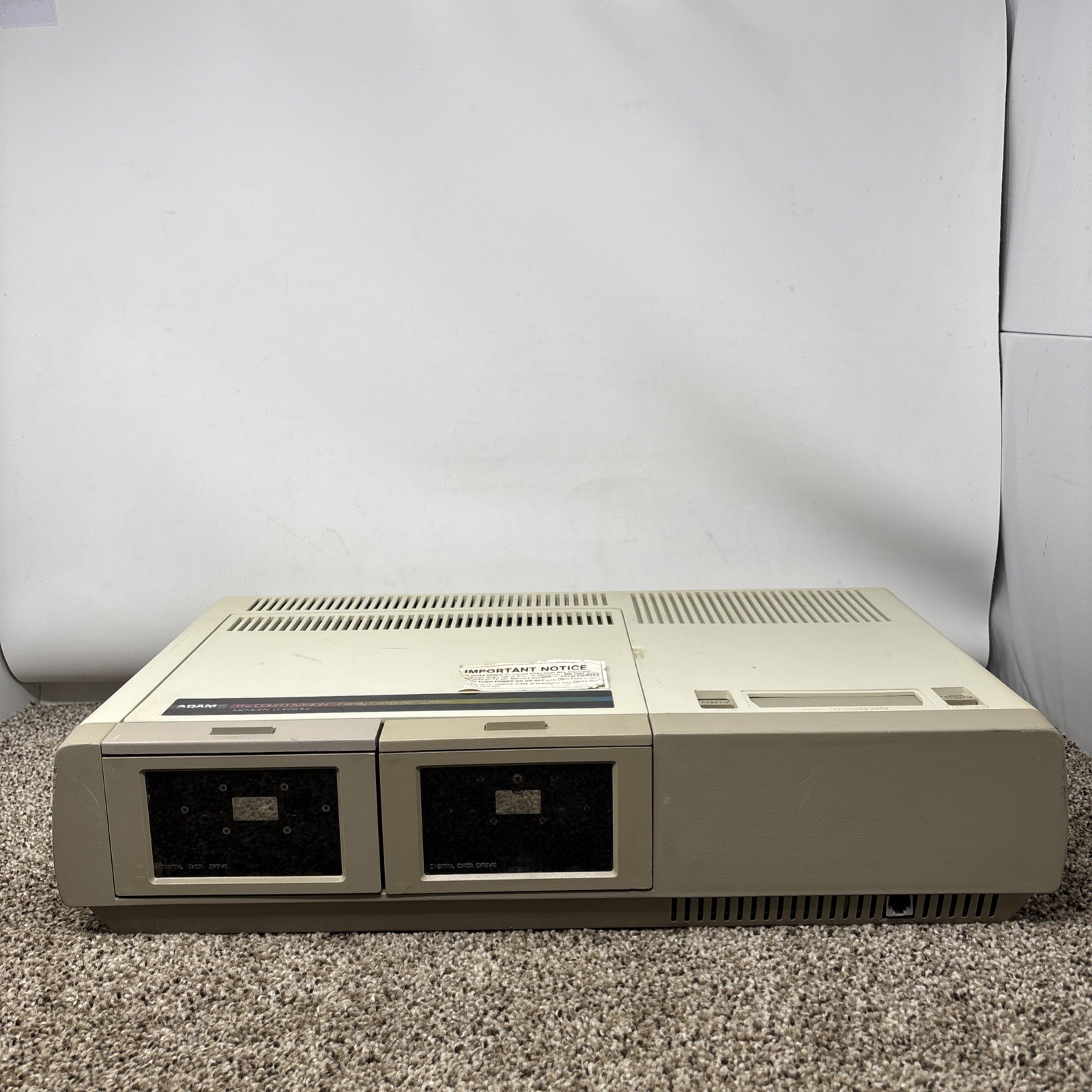 Coleco ADAM CPU ONLY Computer Cassette Drive ColecoVision System Working!