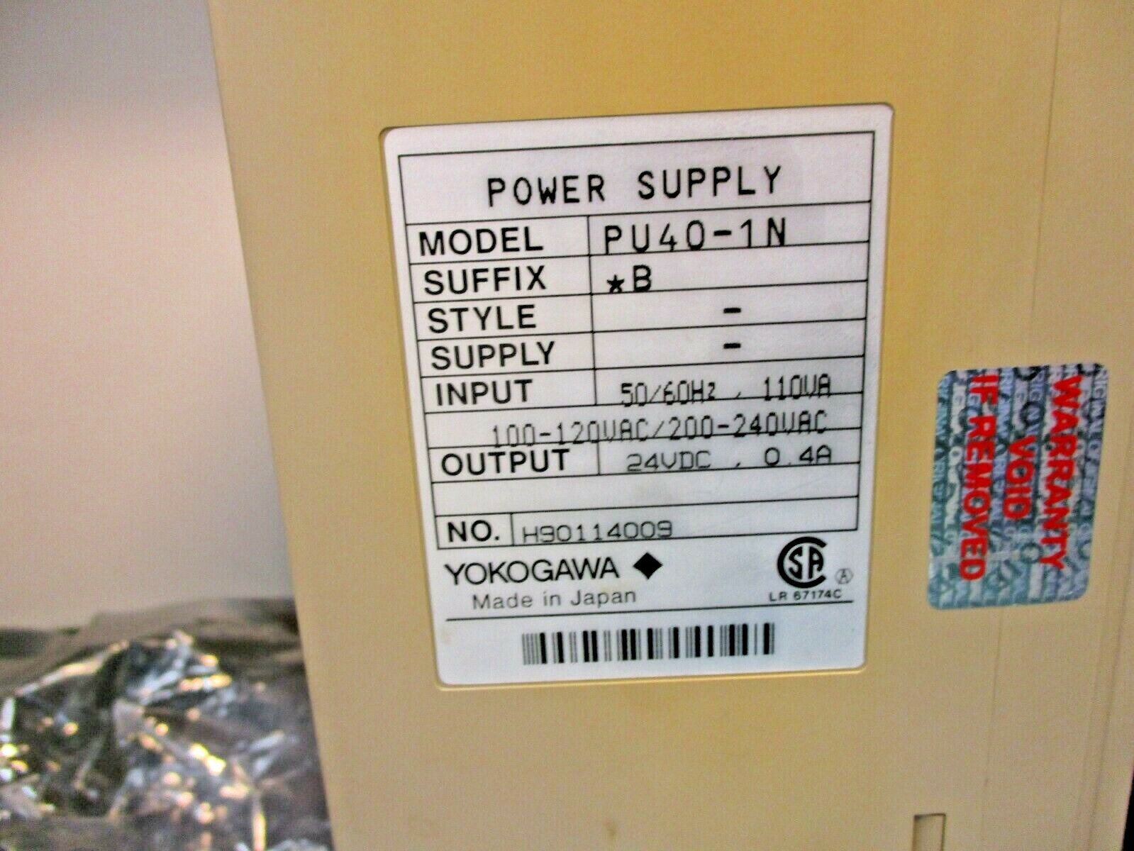 New Yokogawa PU40-1N Power Supply Module