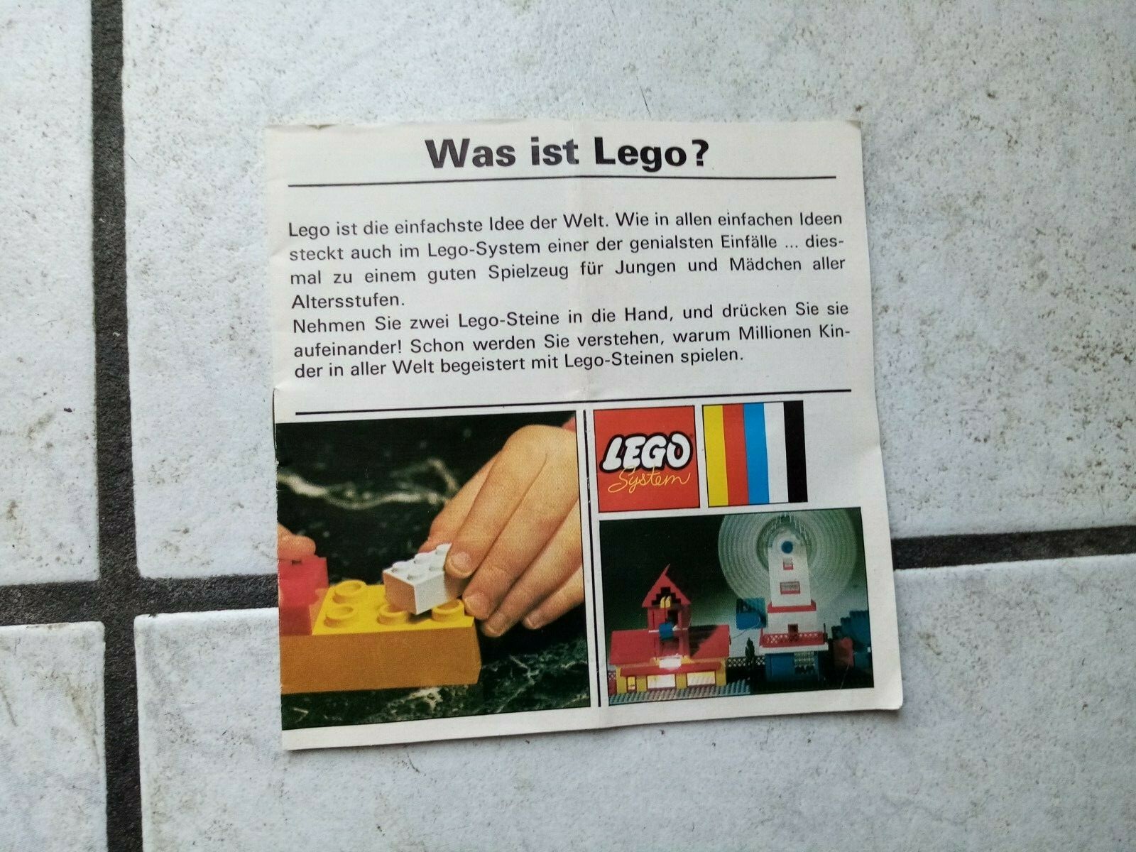 Lego Brochure from the 1970s - "What is Lego?" #