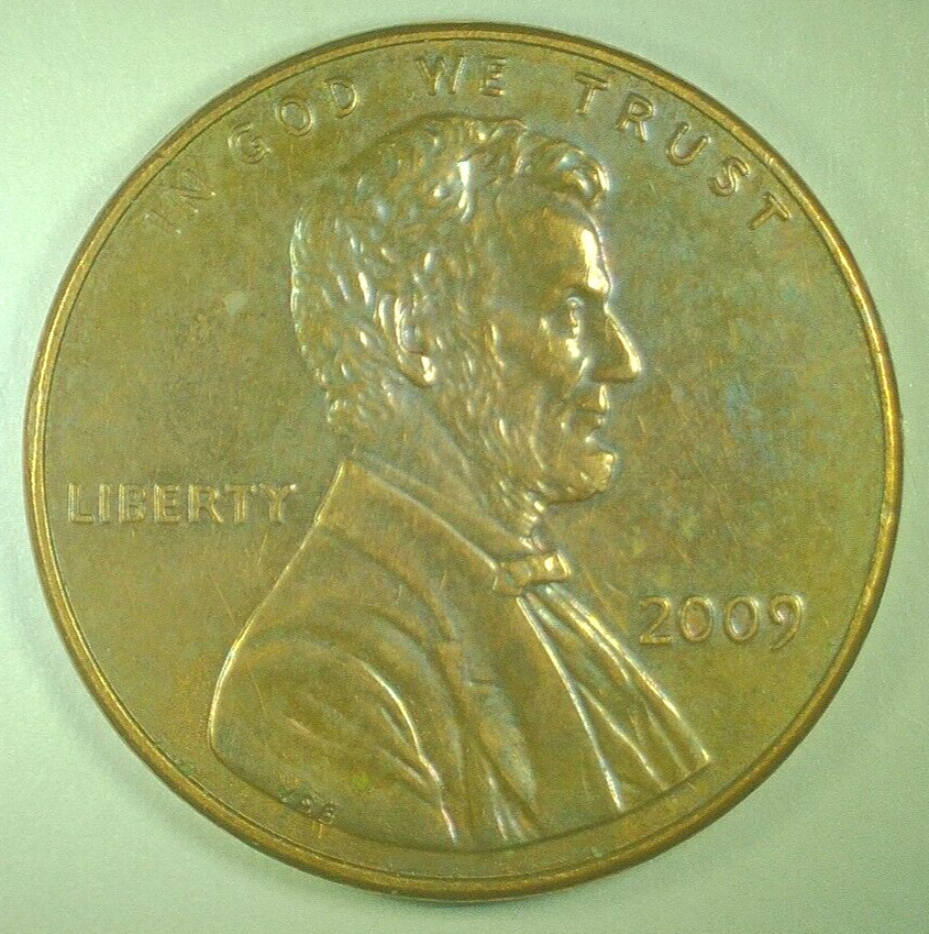 2009 LINCOLN CENT BRONZE TONED *FREE SHIPPING*