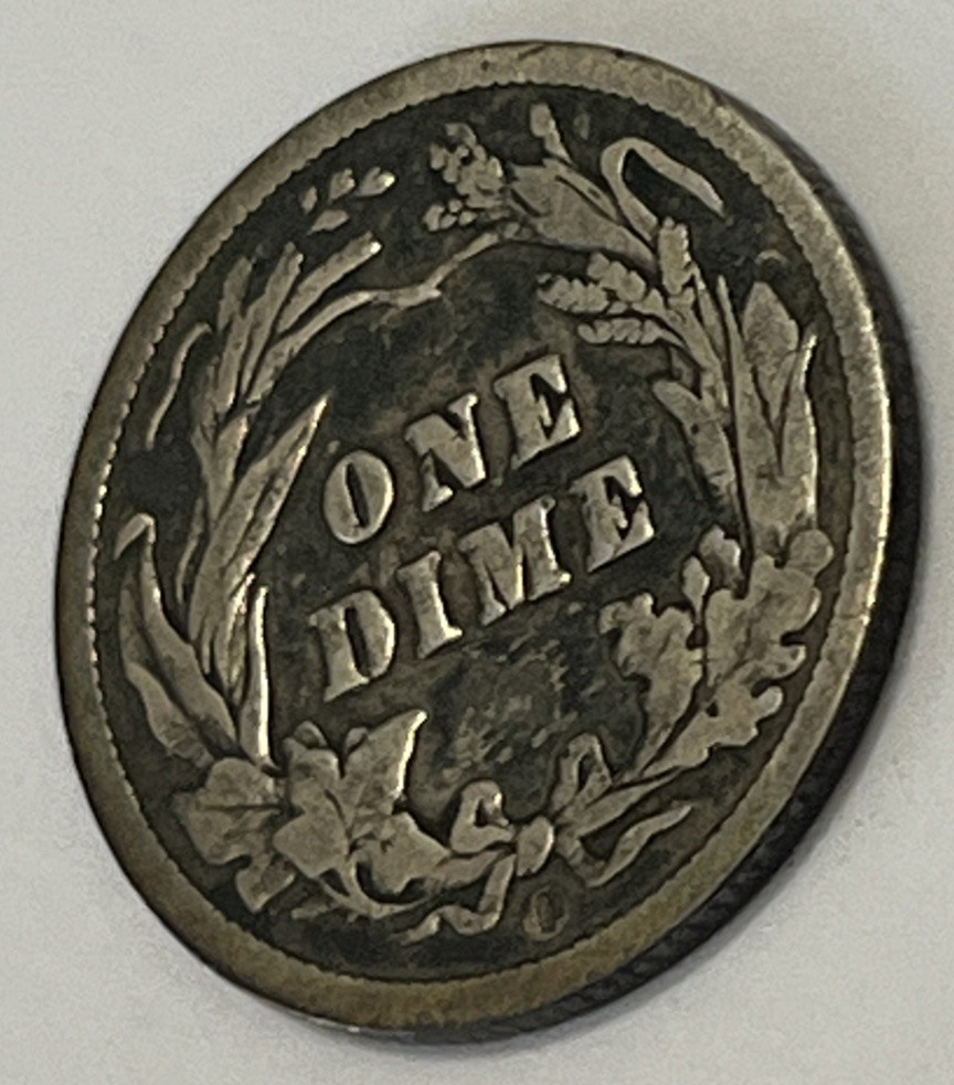 1900 O 10c Barber Dime Silver Coin