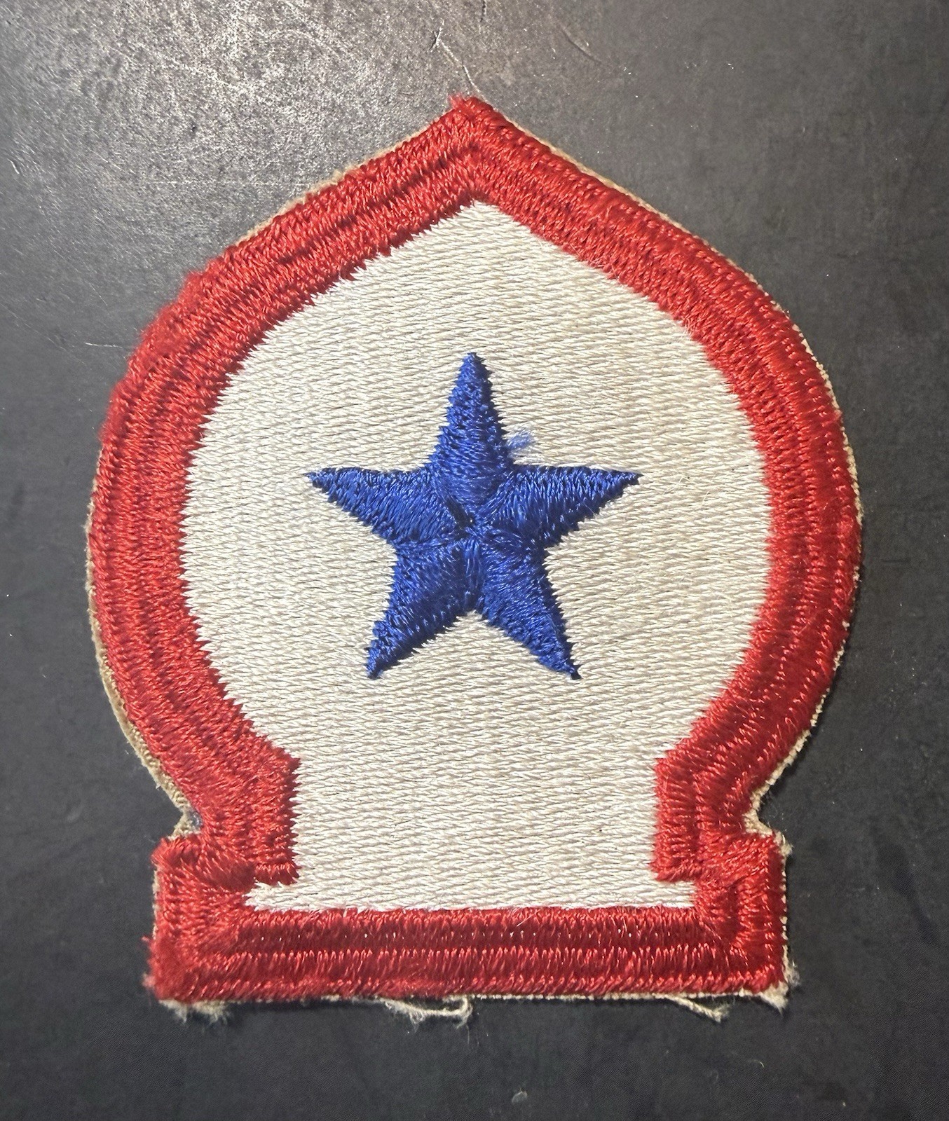 US Army North Africa Theater Patch-Cut Edge-Snow Back-Original WW-II