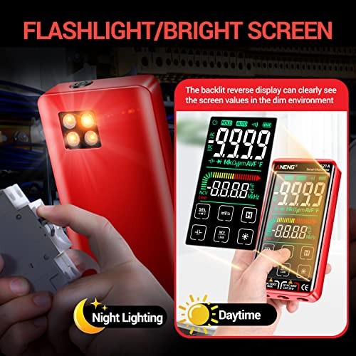 Digital Multimeter Tester Smart Touch TRMS 621A Backlit Color Touch Screen