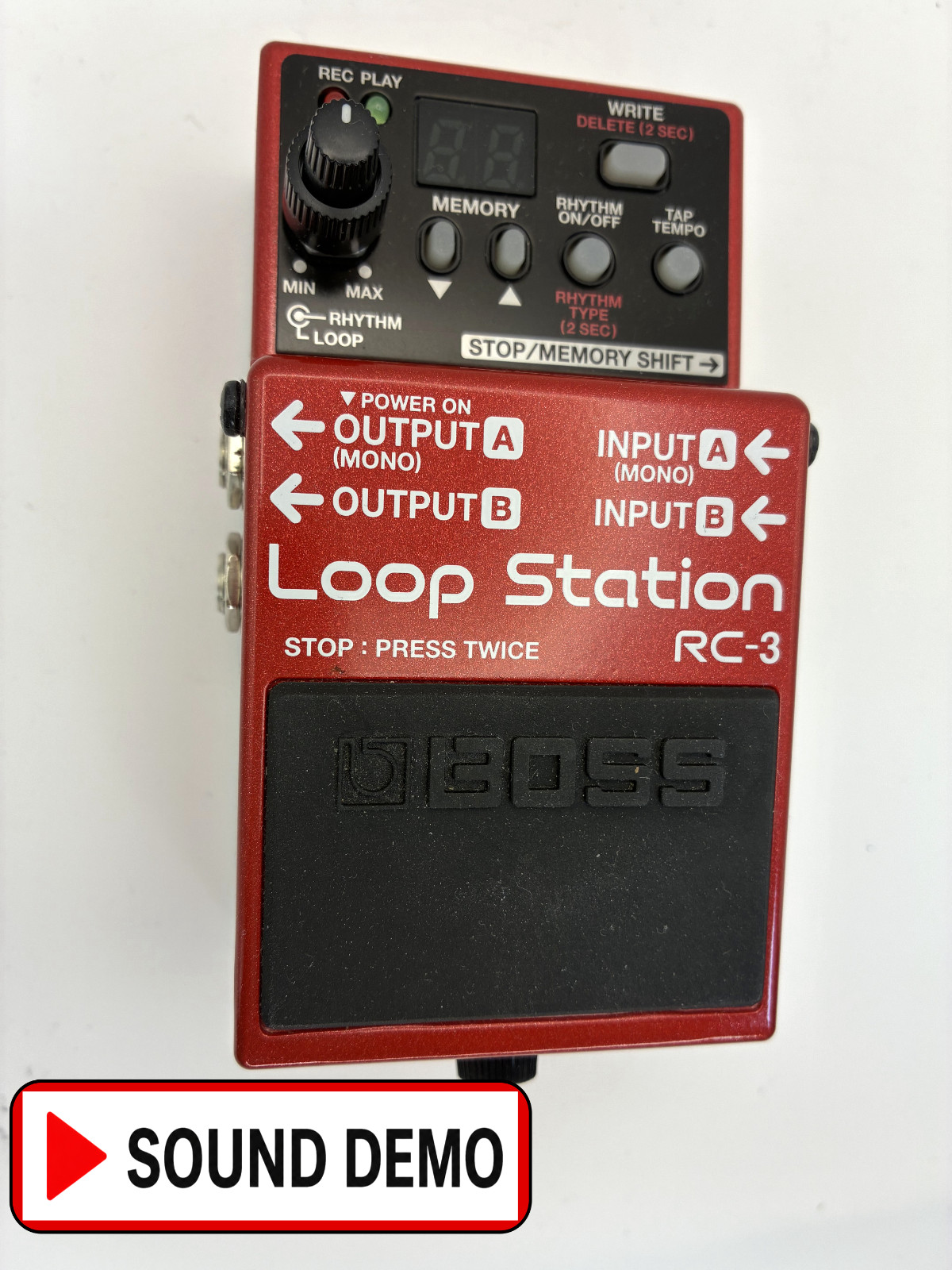 BOSS RC-3 Loop Station Looper Guitar Effect Pedal w/ Box Tested Excellent