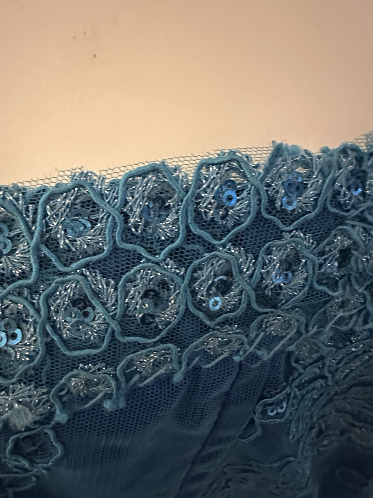 African Traditional Women's Clothing Blue Lace Top Printed Skirt