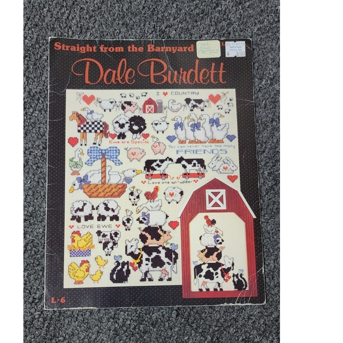 Dale Burdett Straight from the Barnyard Cross Stitch Leaflet