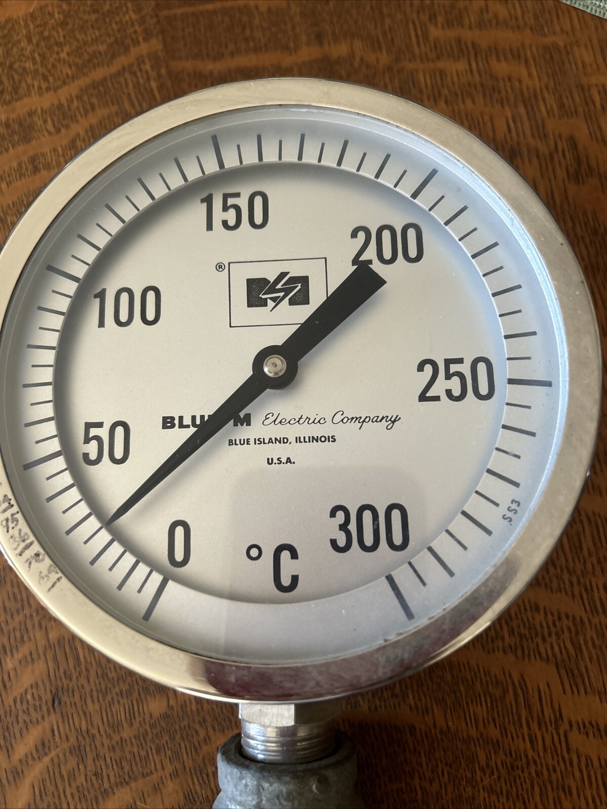 Blue M Electric Company Temperature Gauge Untested