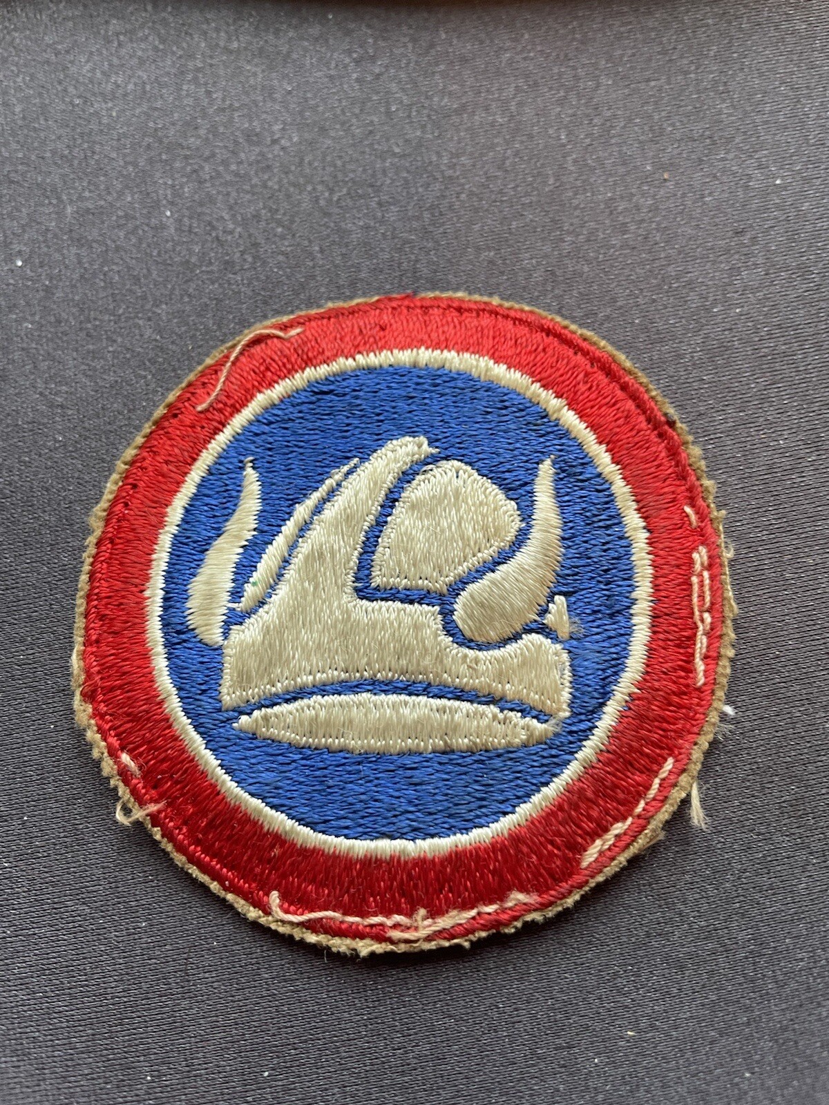 Original WW2 47th Infantry Division Patch Cut Edge Vintage Field Worn
