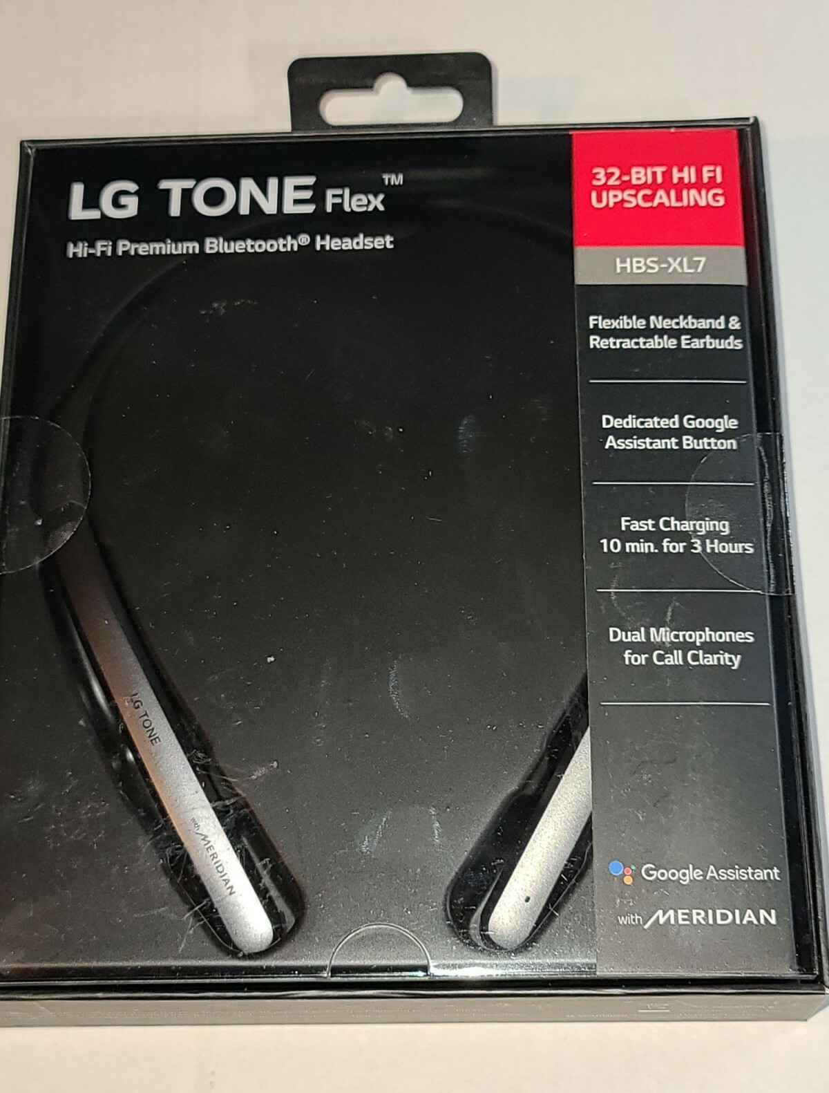 LG Tone Flex HBS-XL7 Neckband Bluetooth Wireless Stereo Headphones- Black SEALED