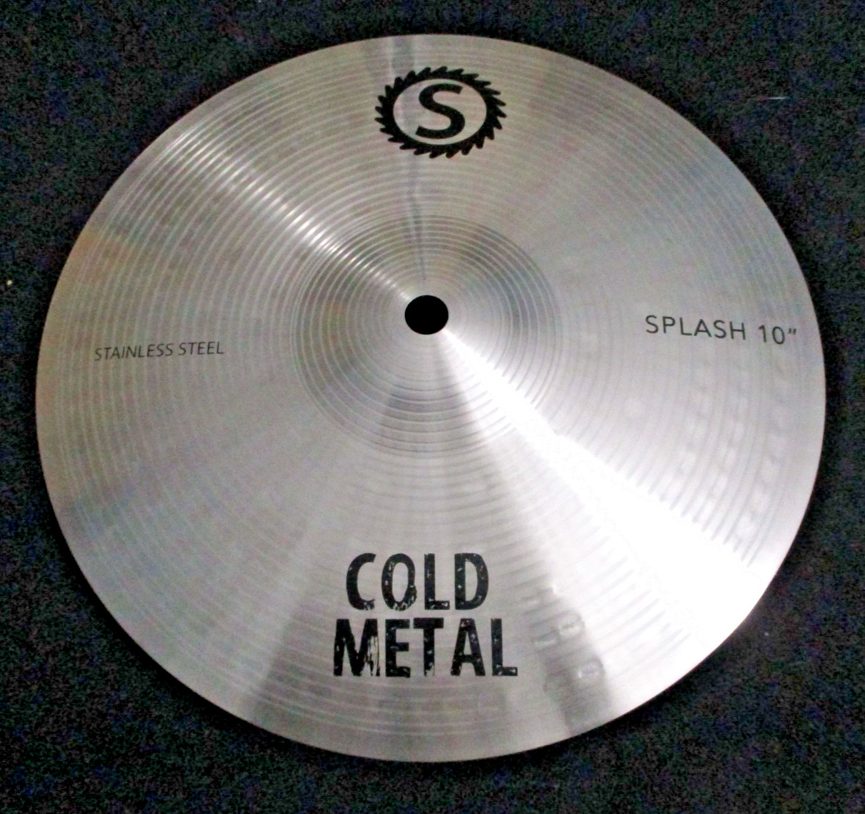10" Inch Cold Metal Stainless Steel Splash Cymbal 257 grams