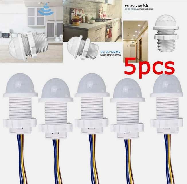 5X PIR Infrared Motion Sensor Detector 110V Smart Switch Light Lamp Switch Auto