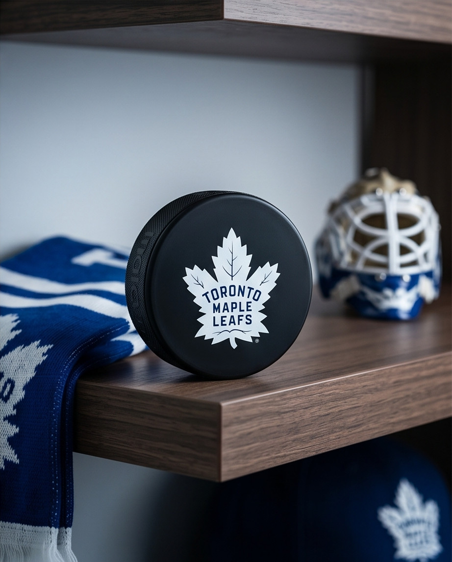Inglasco Souvenir Puck - Toronto Maple Leafs
