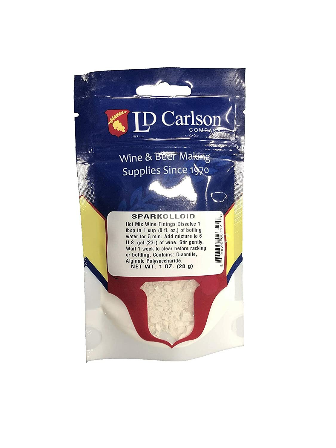 SPARKOLLOID 1oz Hot Mix Fining Powder For Clearing Mead White Wine Red Wines