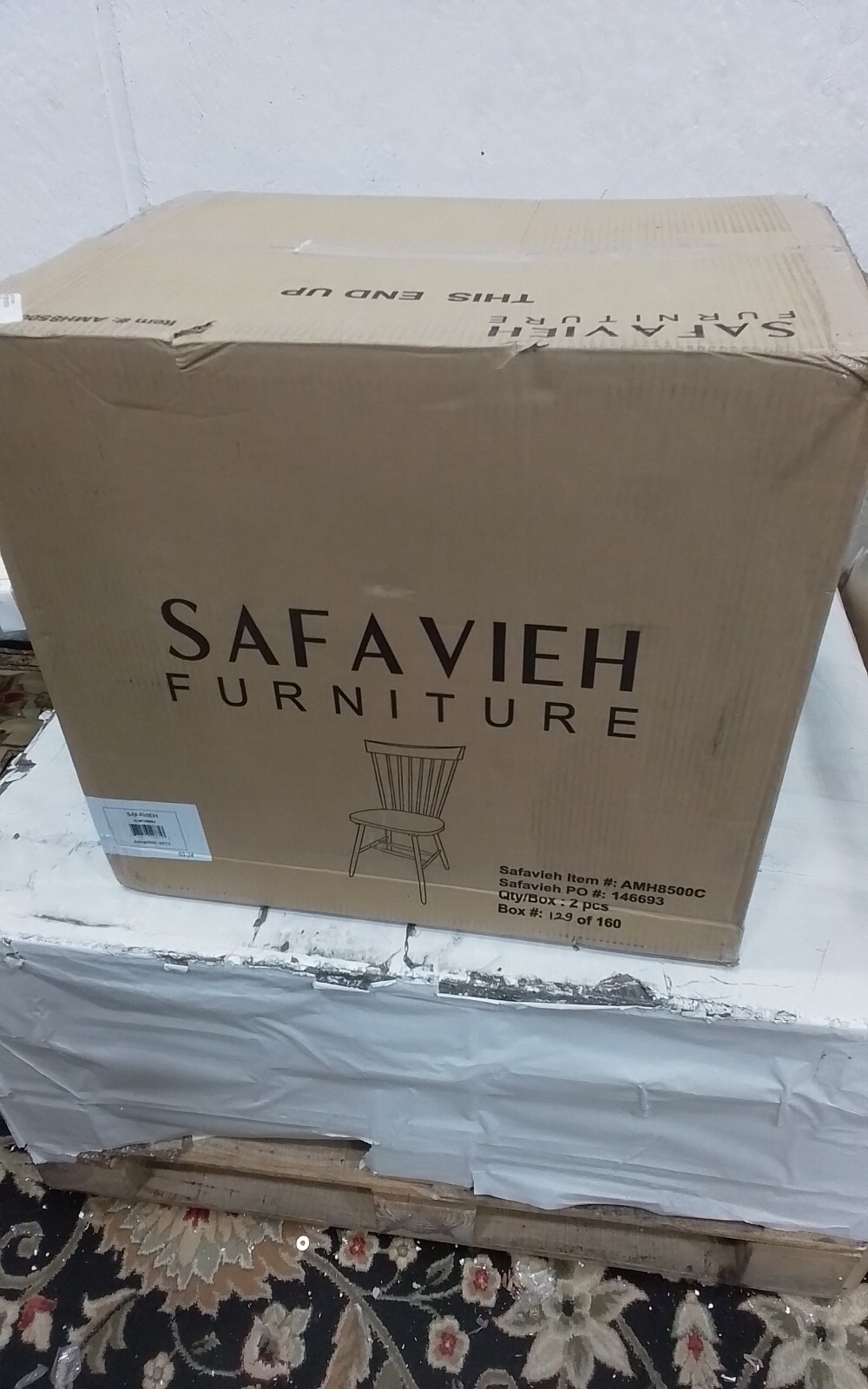 Safavieh PARKER SPINDEL SIDE CHAIR, Reduced Price 2172747627 AMH8500C
