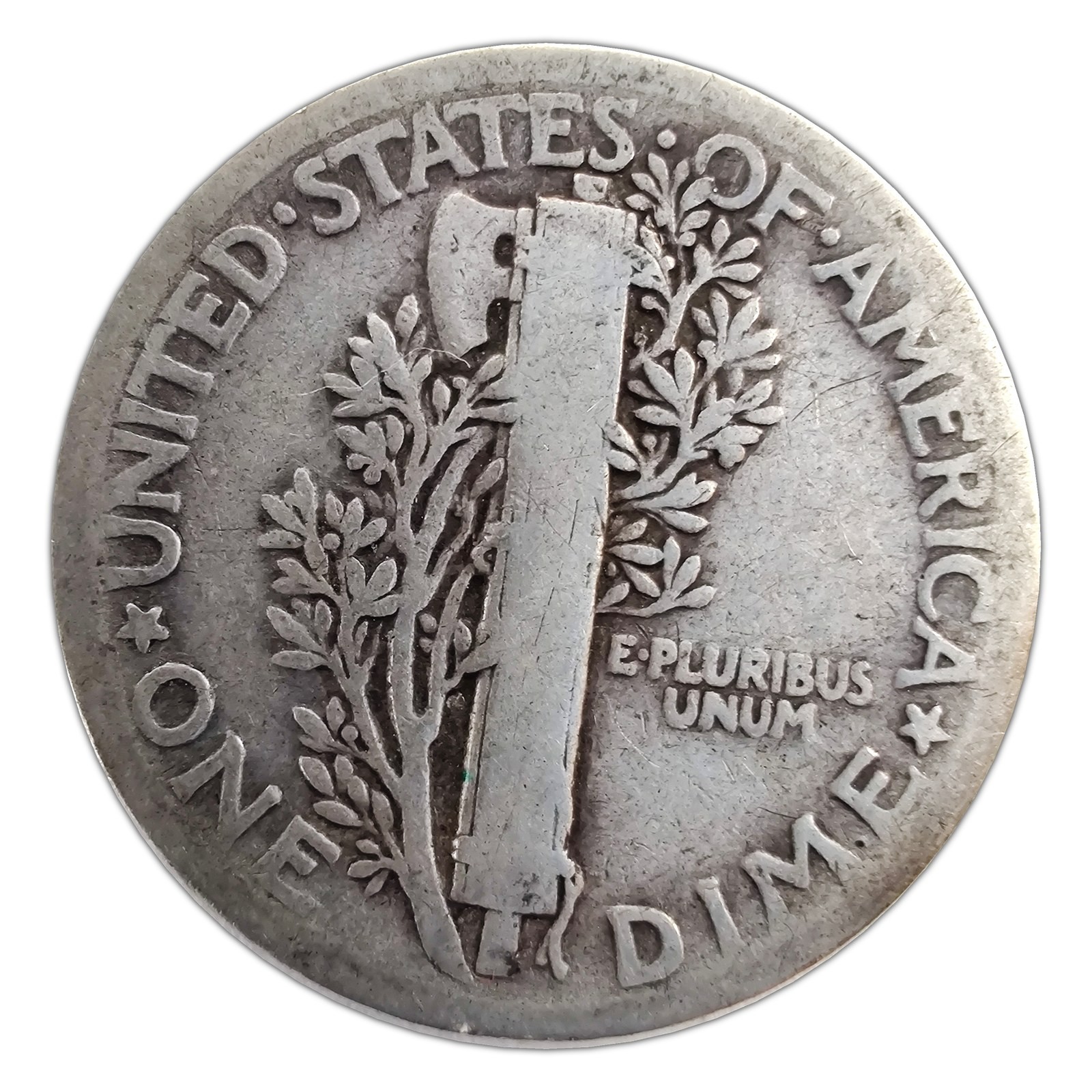 1923-P Mercury Dime G Good 90% Silver