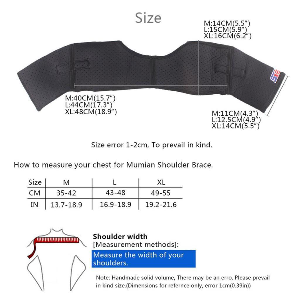 Adults Double Shoulder Support Brace Protector Shoulder Belts Guards Strap