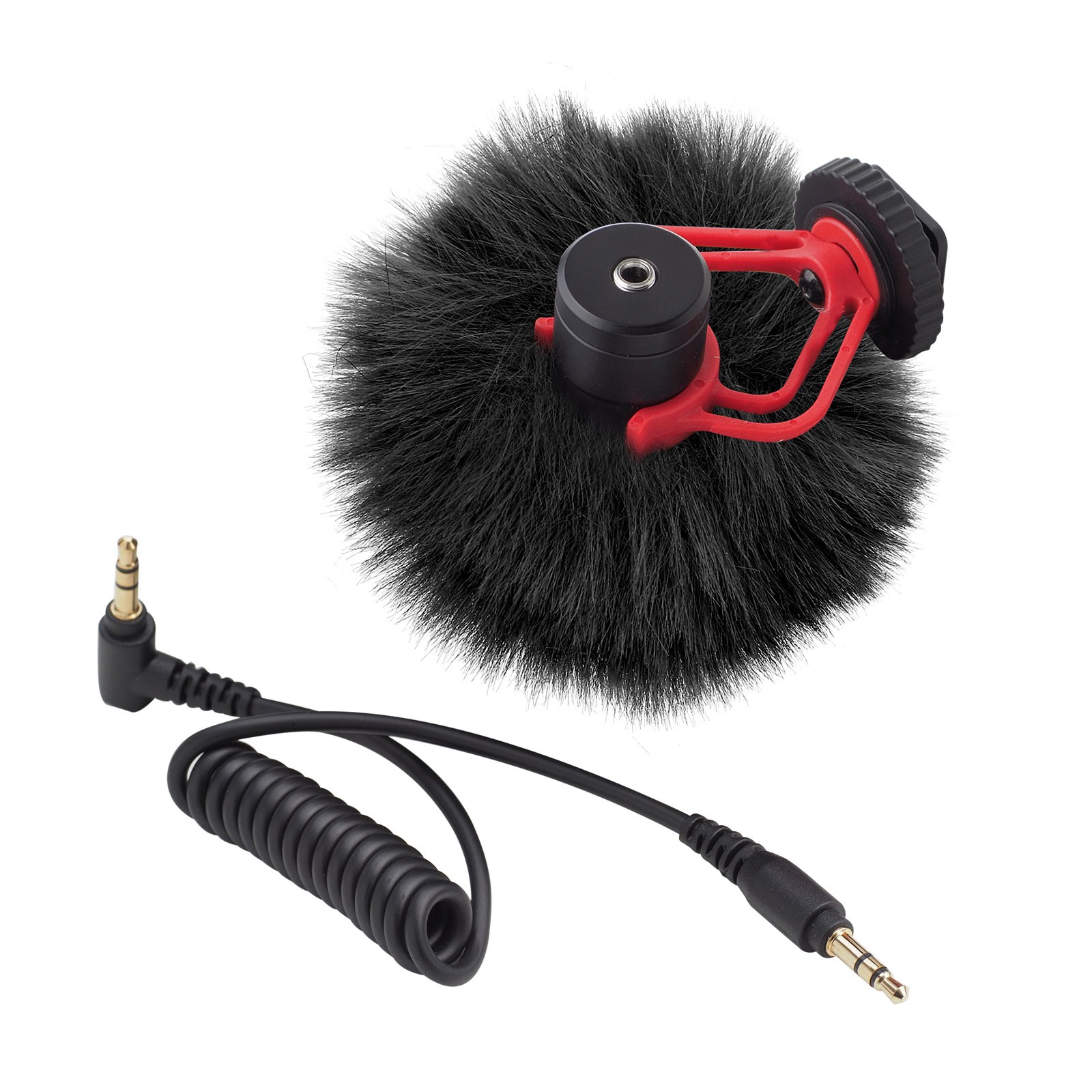 Furry Microphone Windscreen 5mm x 55mm for Microphone Yellow 2 Pack