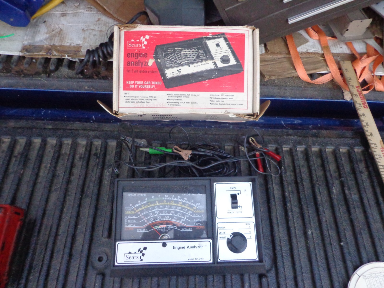 Vintage Sears Engine Analyzer Model 161.2161 Original Box USA
