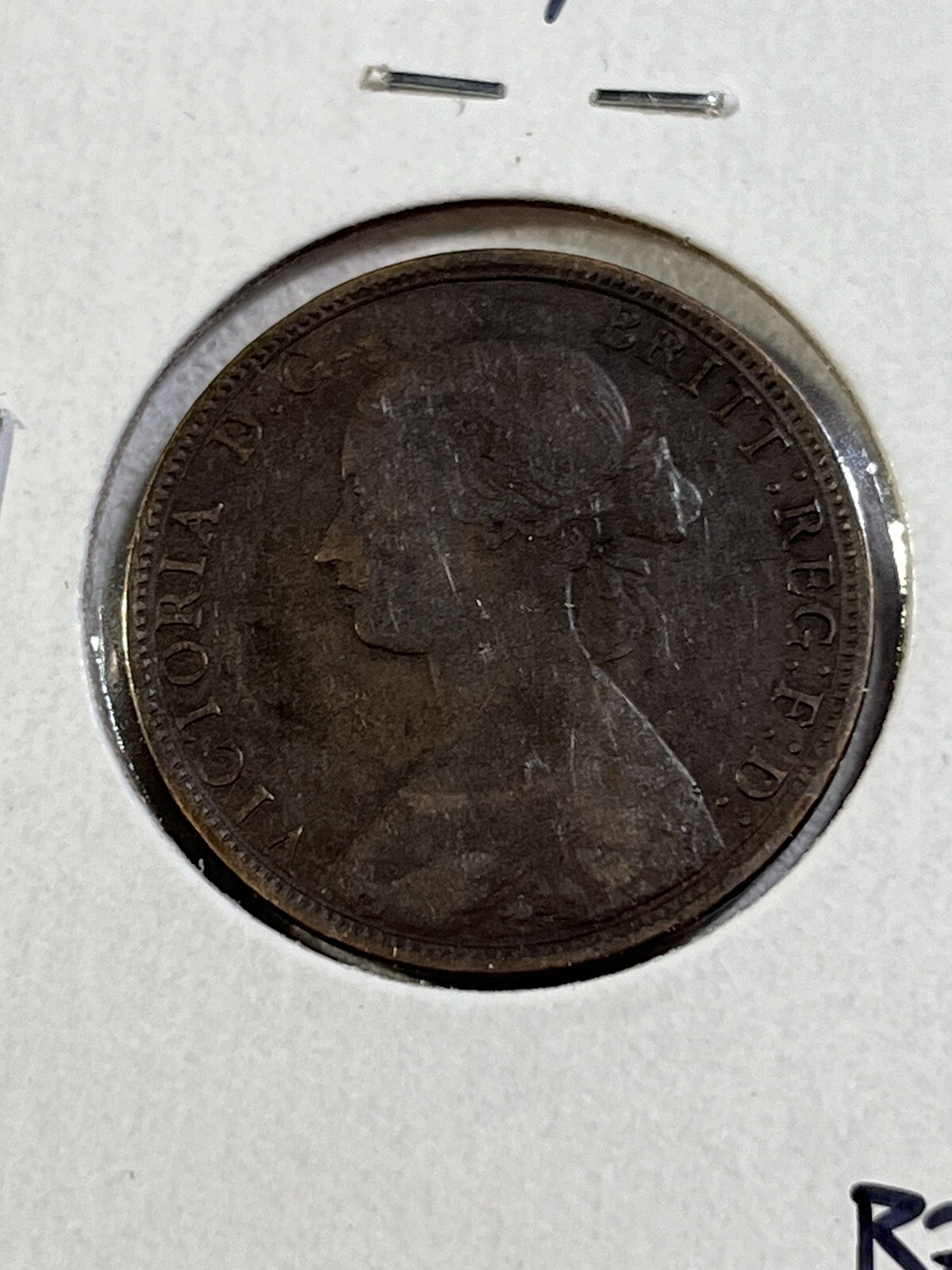 1864 Nova Scotia One Cent Coin Cleaned