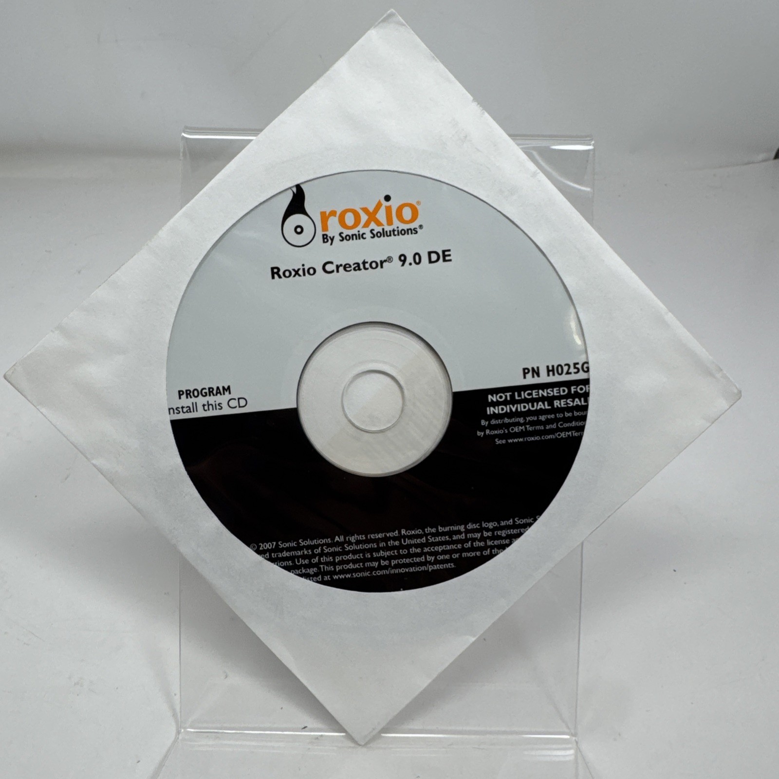 ROXIO CREATOR & MYDVD 9.0 DE (2007 CD) - NEW Sealed