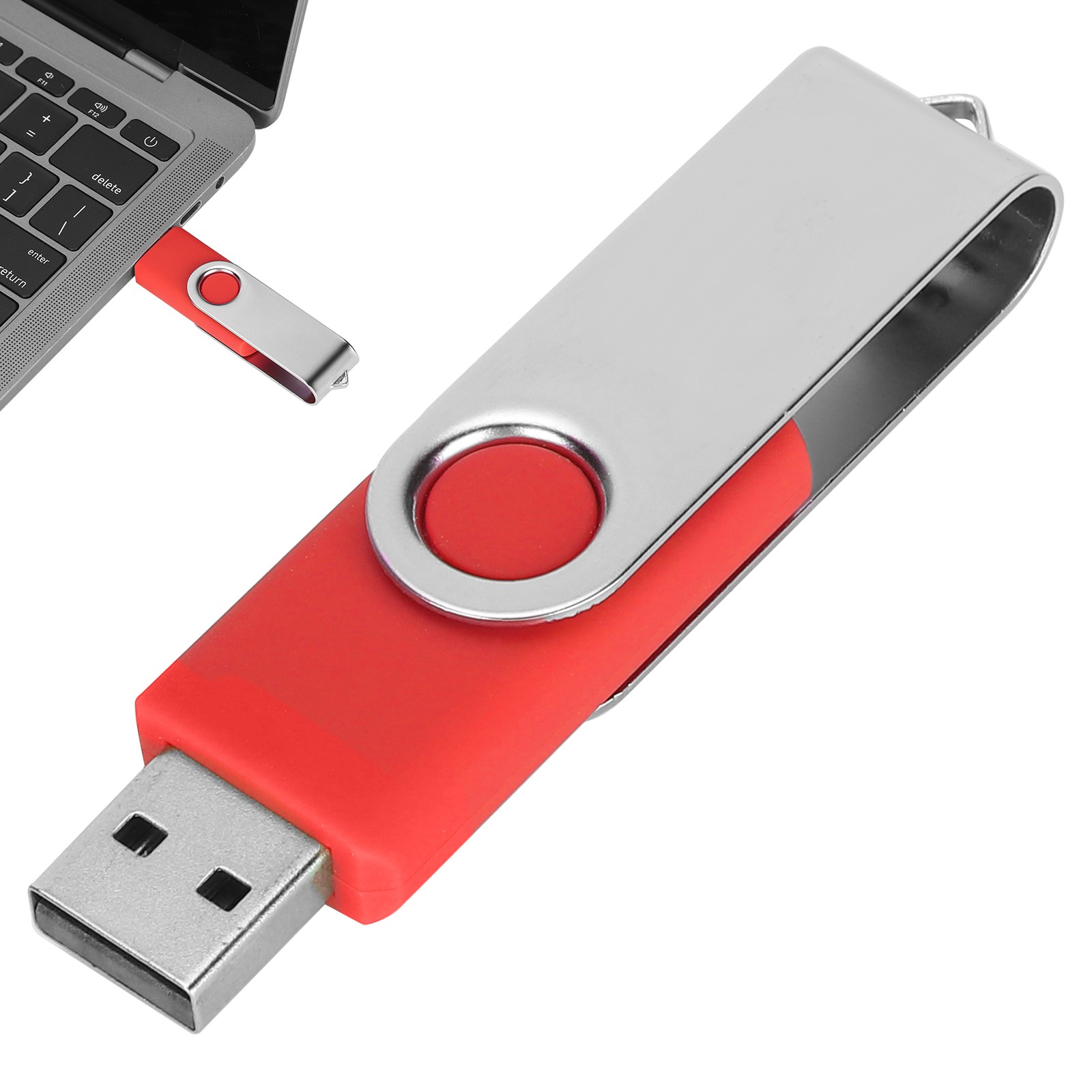 USB Flash Drive Candy Red Rotatable Storage For PC Tablet2GB