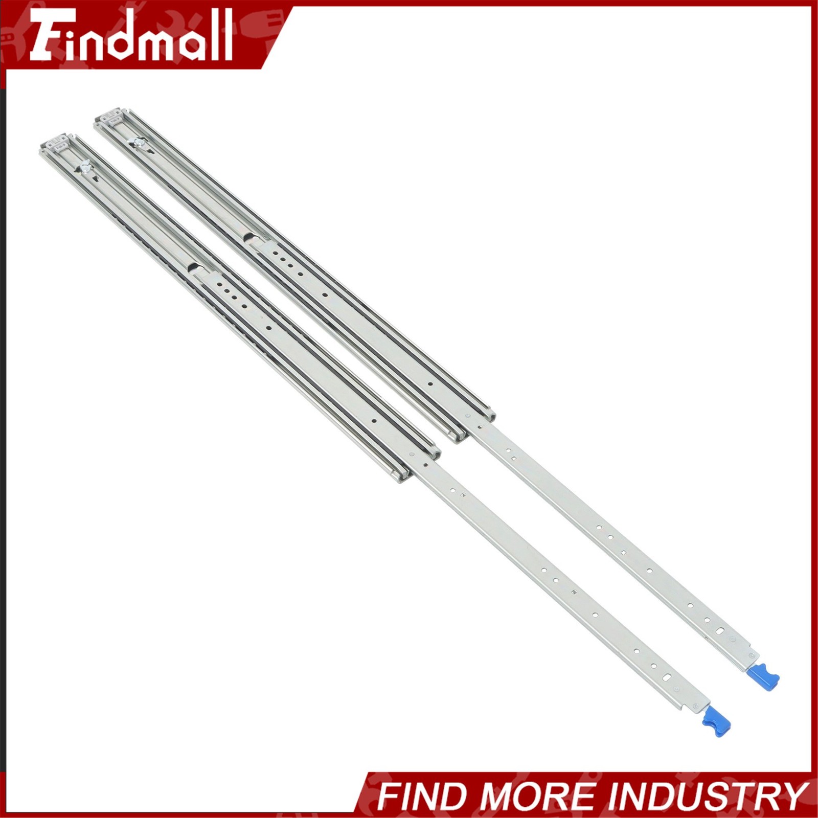 Findmall Heavy Duty 38" Drawer Slides w/Lock 500lb - Full Extension Ball Bearing