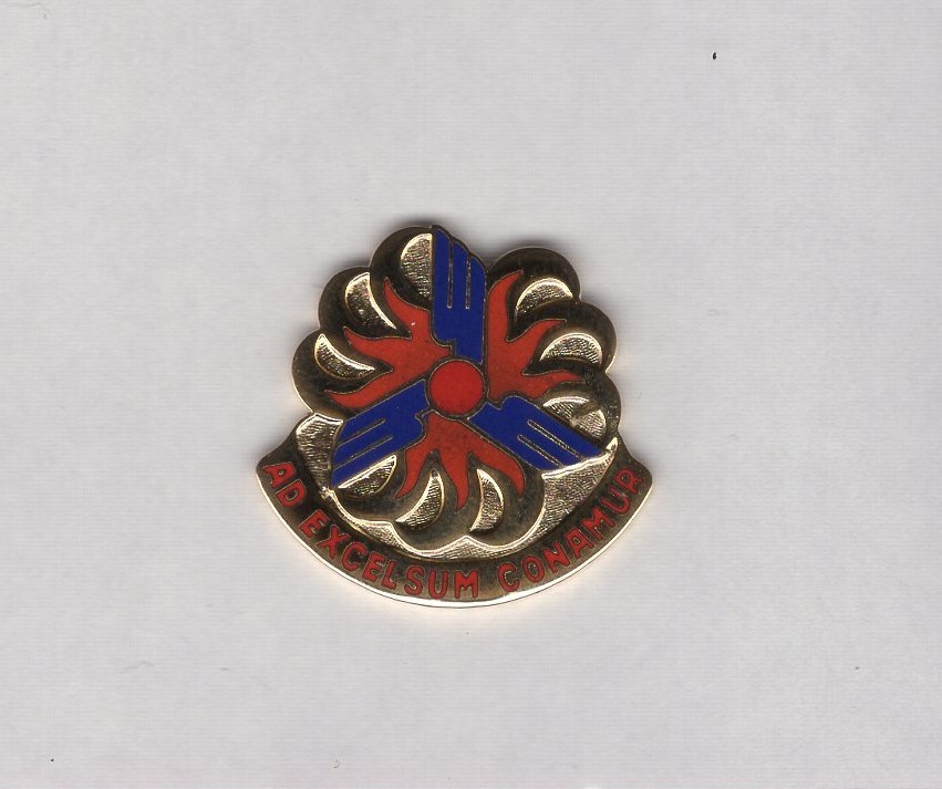 US Army 12th Aviation Battalion crest DUI clutchback c/b badge G-23