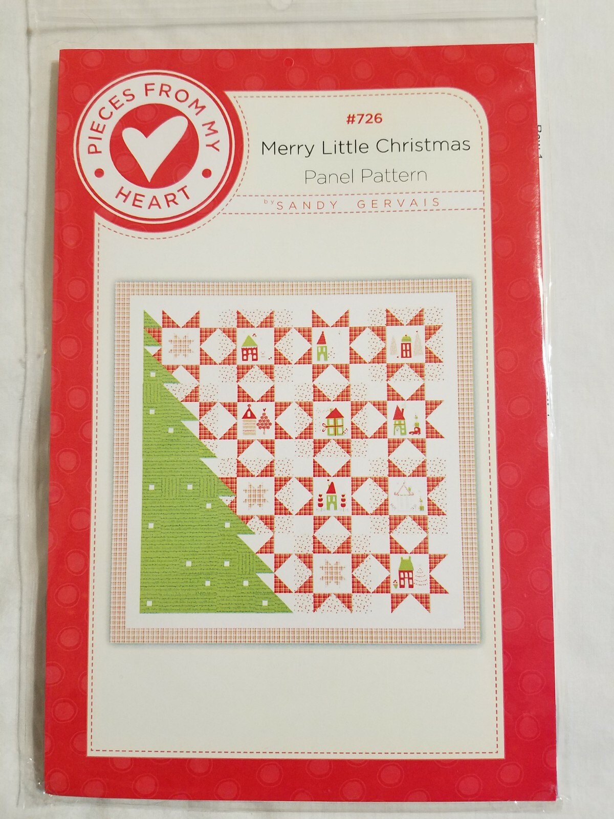 "Merry Little Christmas" Panel Pattern by Sandy Gervais, Finished size 76" x 76"