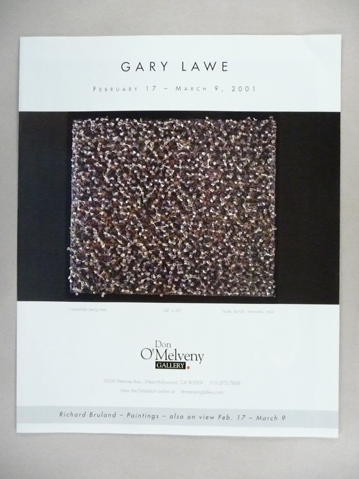 Gary Lawe MAGAZINE AD - 2001