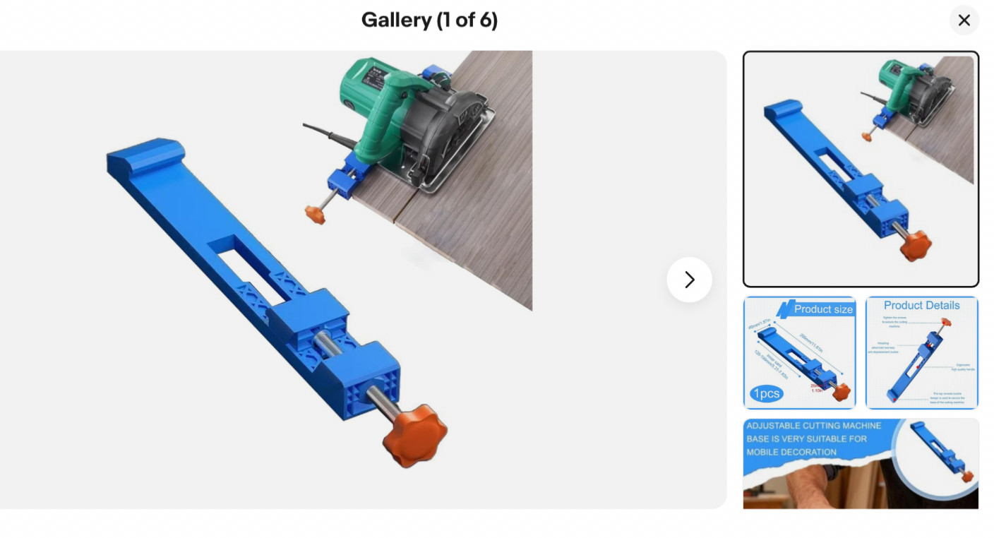 Circular Saw Guide Rail Adjustable Cutting Machine Base Guide Circular Saw Guide