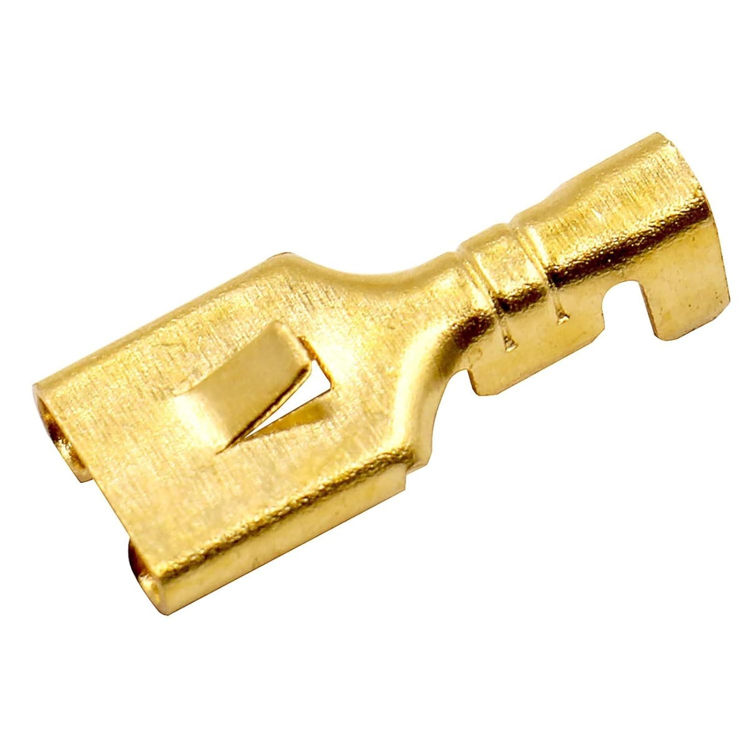Female Spade Quick Splice Crimp Terminals 6.3Mm Non-Insulated 100 Pcs