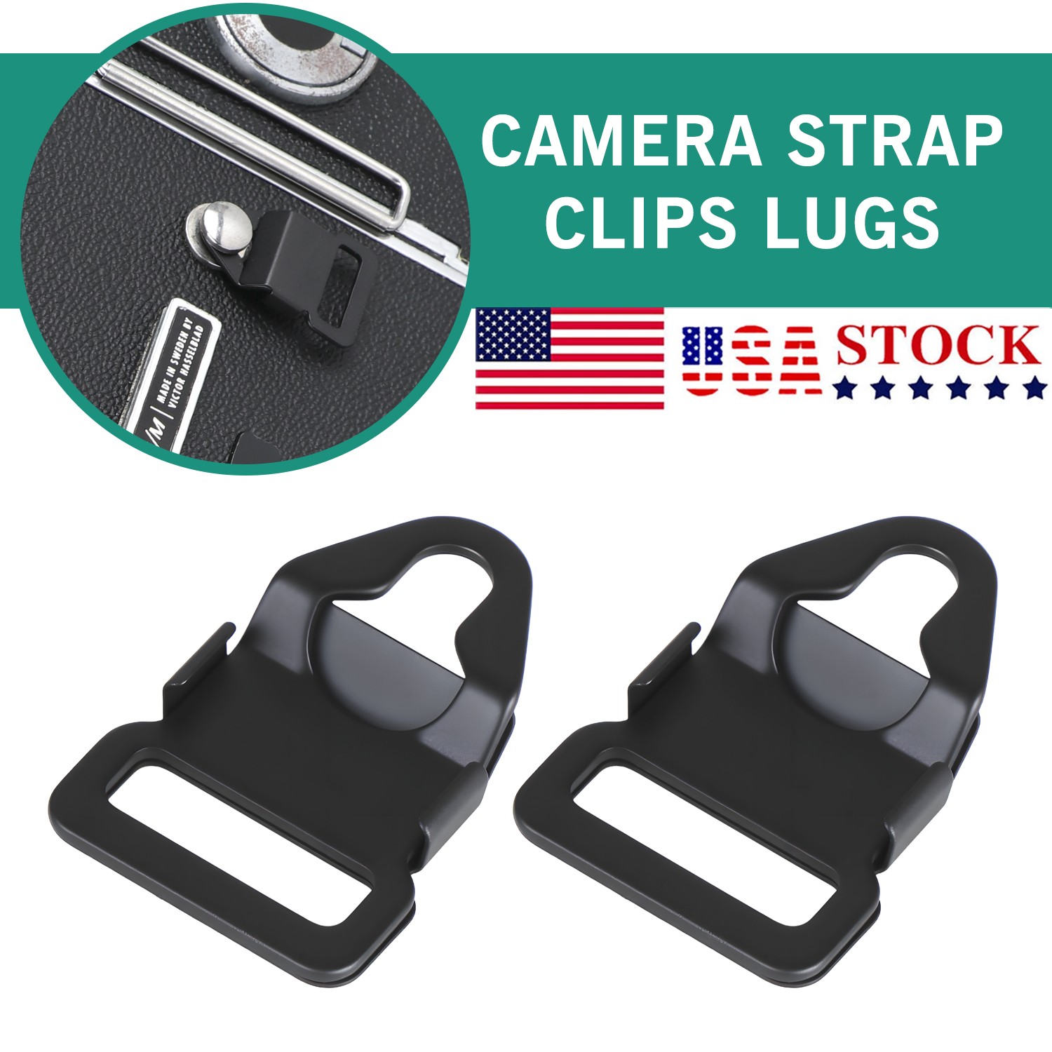 Neck Strap Clips Lugs For Mamiya RB67 RZ67 C330 C220 (Not fit RB67 RZ67 Pro SD)