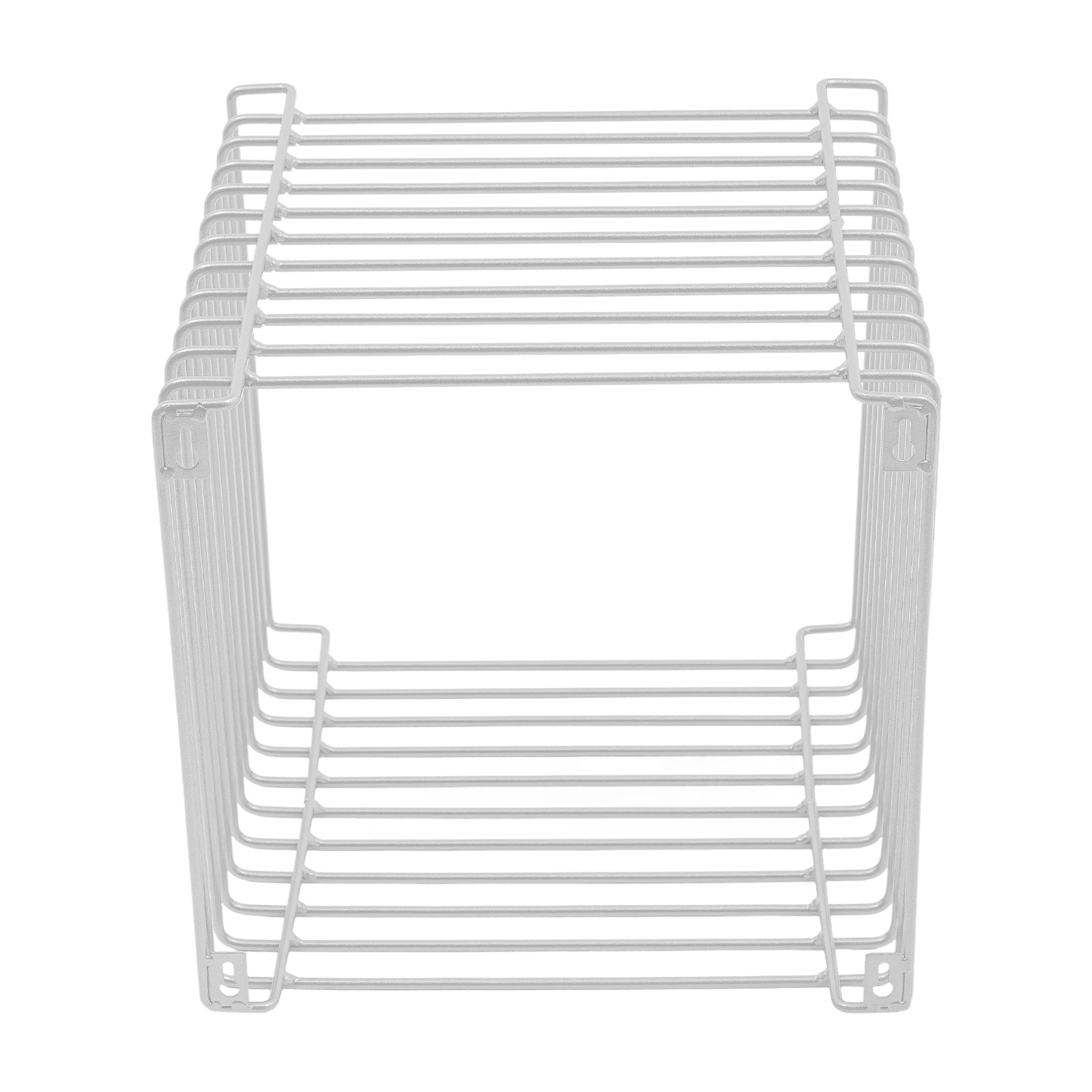 Side Table, Square Geometry Side Table, Linear Metal End Table