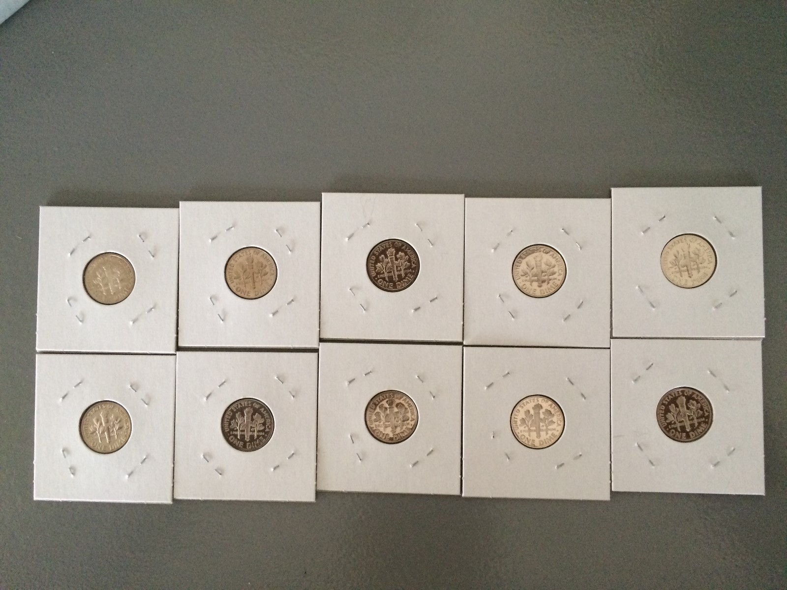 1970-1979-S Proof Roosevelt Dimes - Complete Decade Set