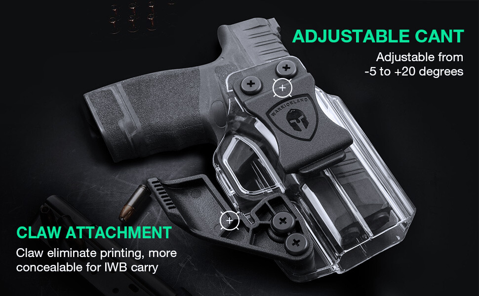 IWB Clear Holster Optic Cut&Claw For Springfield Hellcat/Hellcat RDP/Hellcat OSP