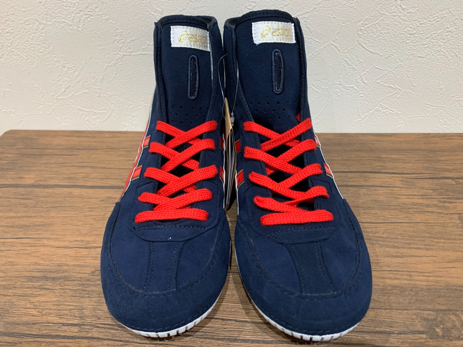 ASICS Wrestling Shoes 1083A001 EX-EO TWR900 Color NVY x NVY x GLD _ FU2FLLZC