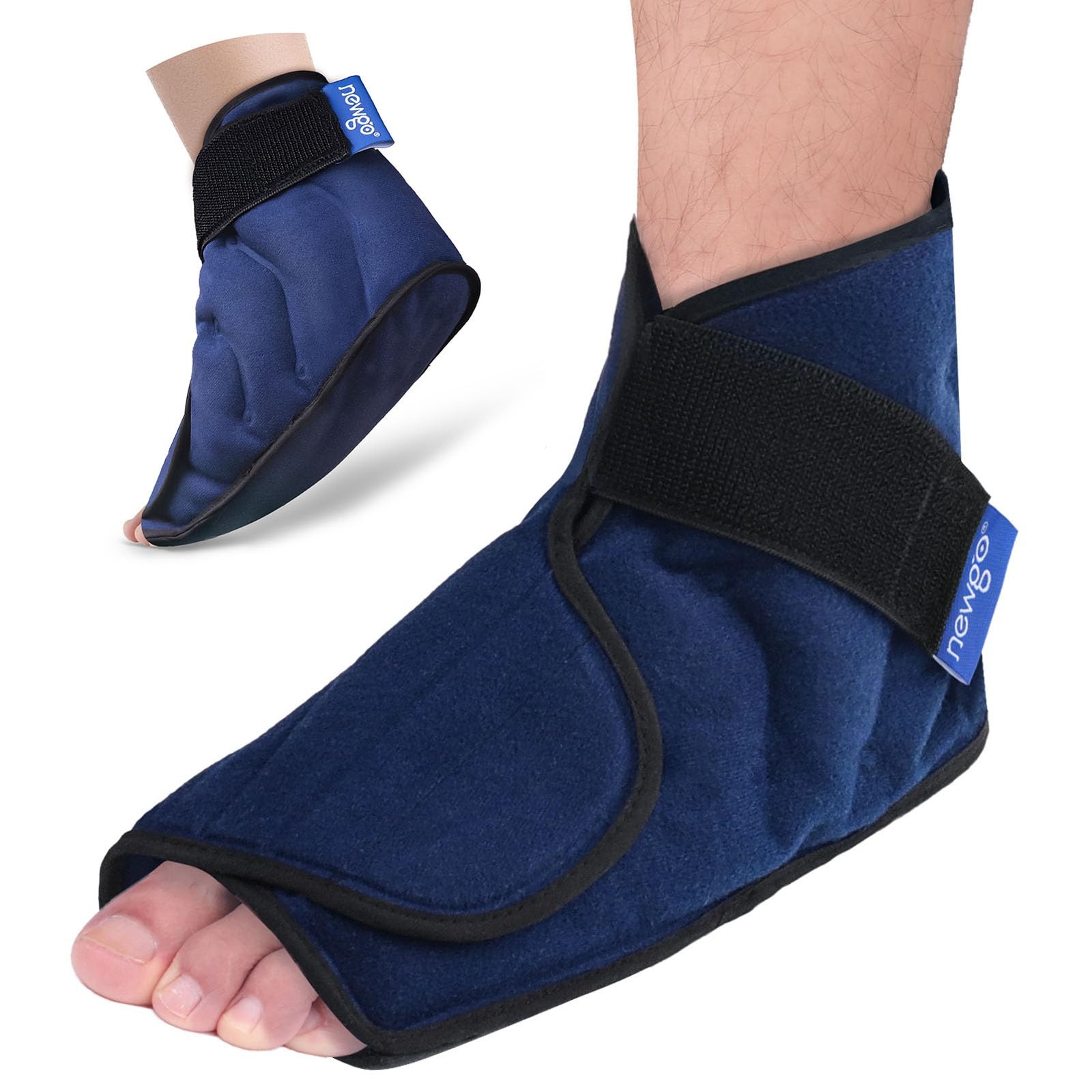 NEWGO Foot Ice Pack for Surgery Recovery, Ankle Foot Reusable Gel Ice Pack Co...