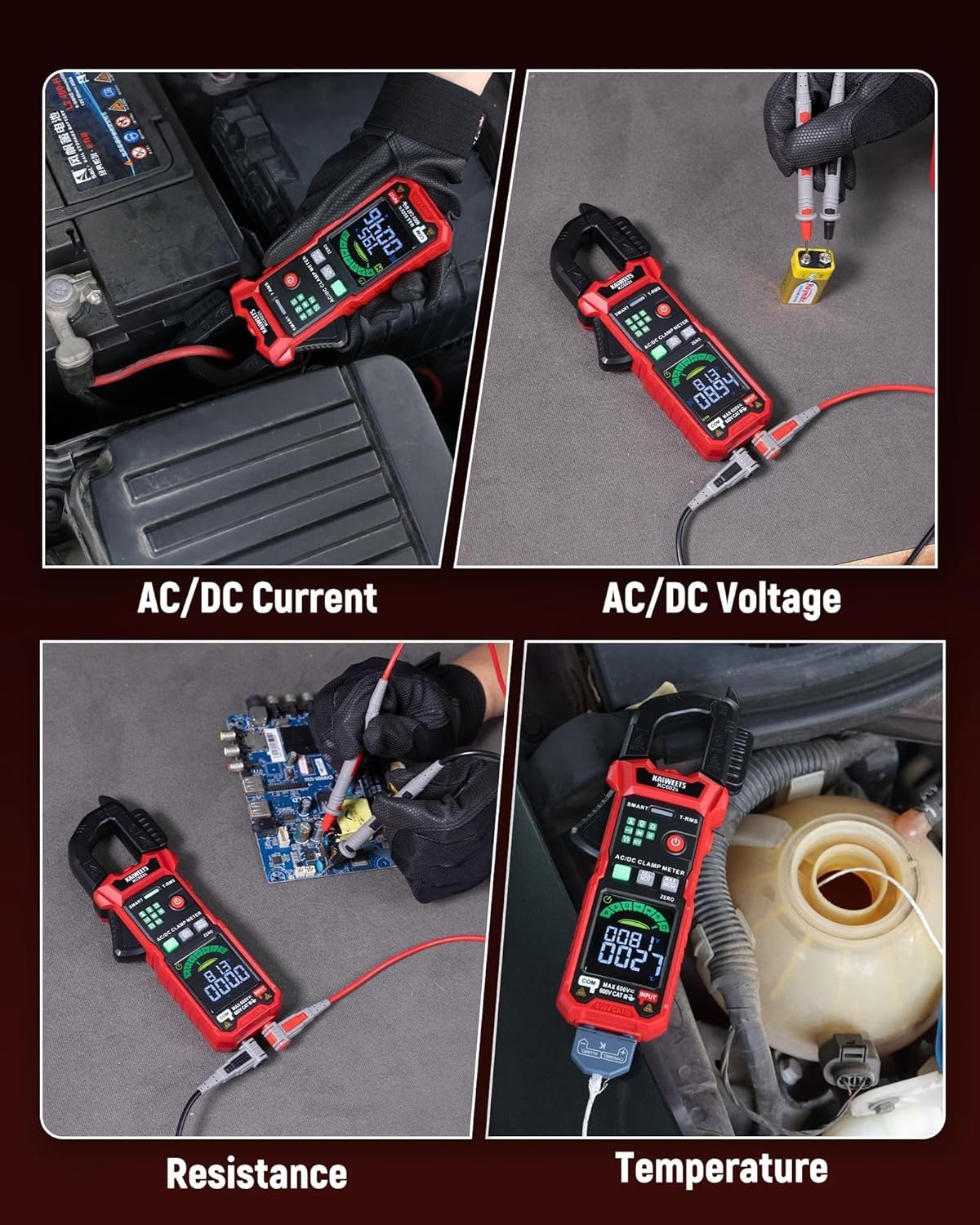 Smart Digital Clamp Meter, 2026 Intelligent Auto Ranging Multimeter 600A TRMS...