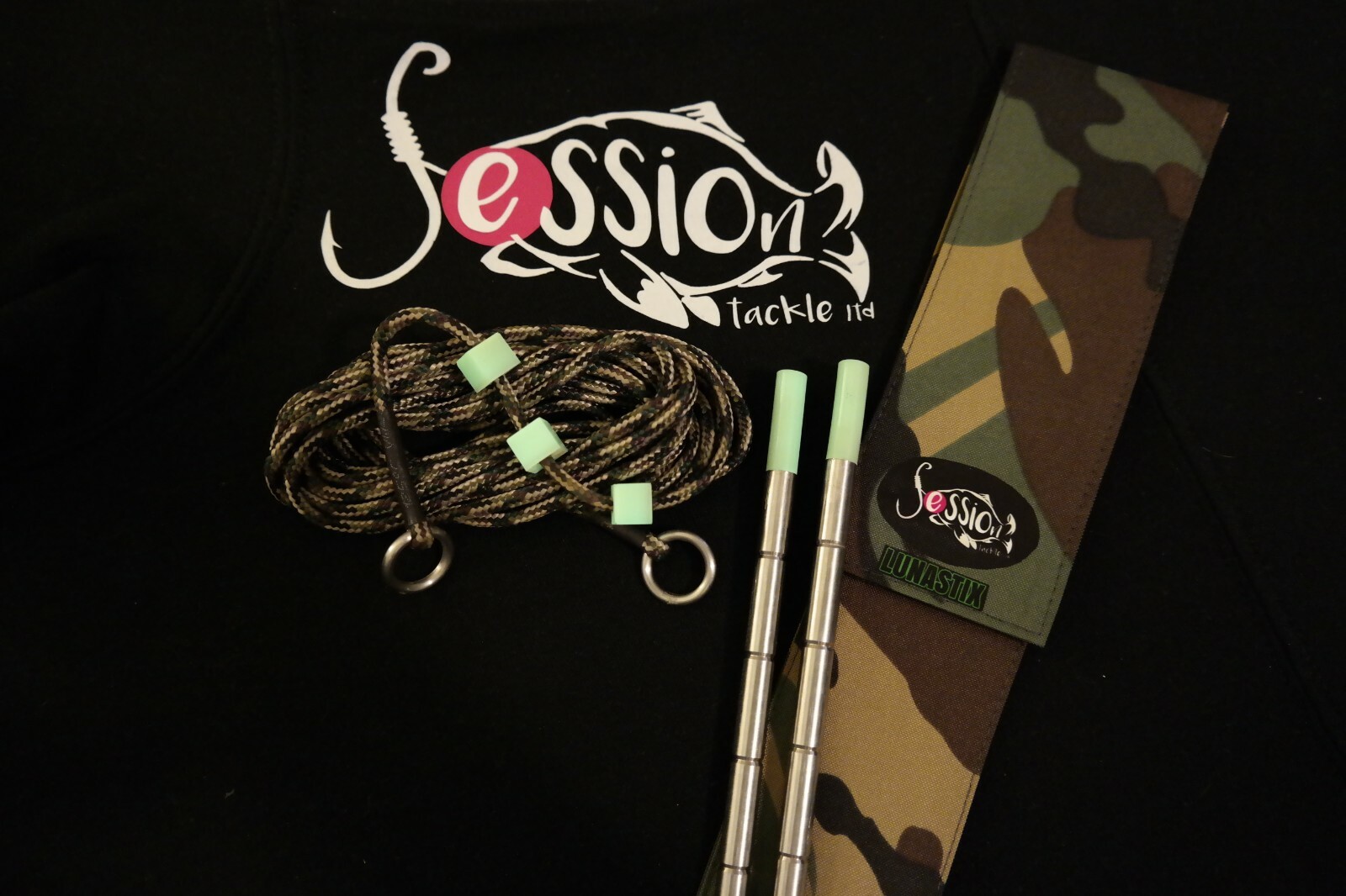 Session Tackle Lunastix, Distance Sticks, Carp Fishing, Paracord, Bag, Recharge
