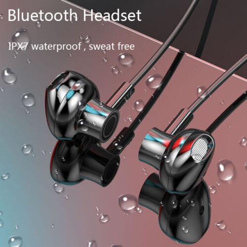 Bluetooth Neckband Headset Wireless Earphone Headphone Mic For iPhone Samsung US