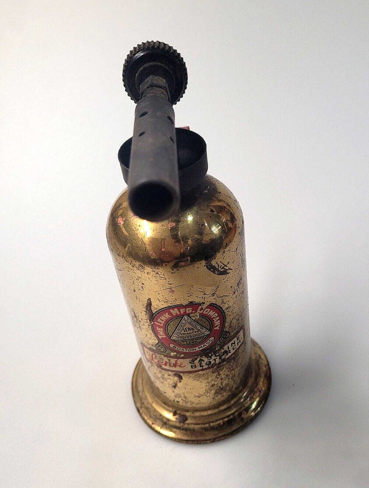 Vintage Gasoline Blotorch Lenk Mfg. Co. with Box Soldering Equipment #1-04