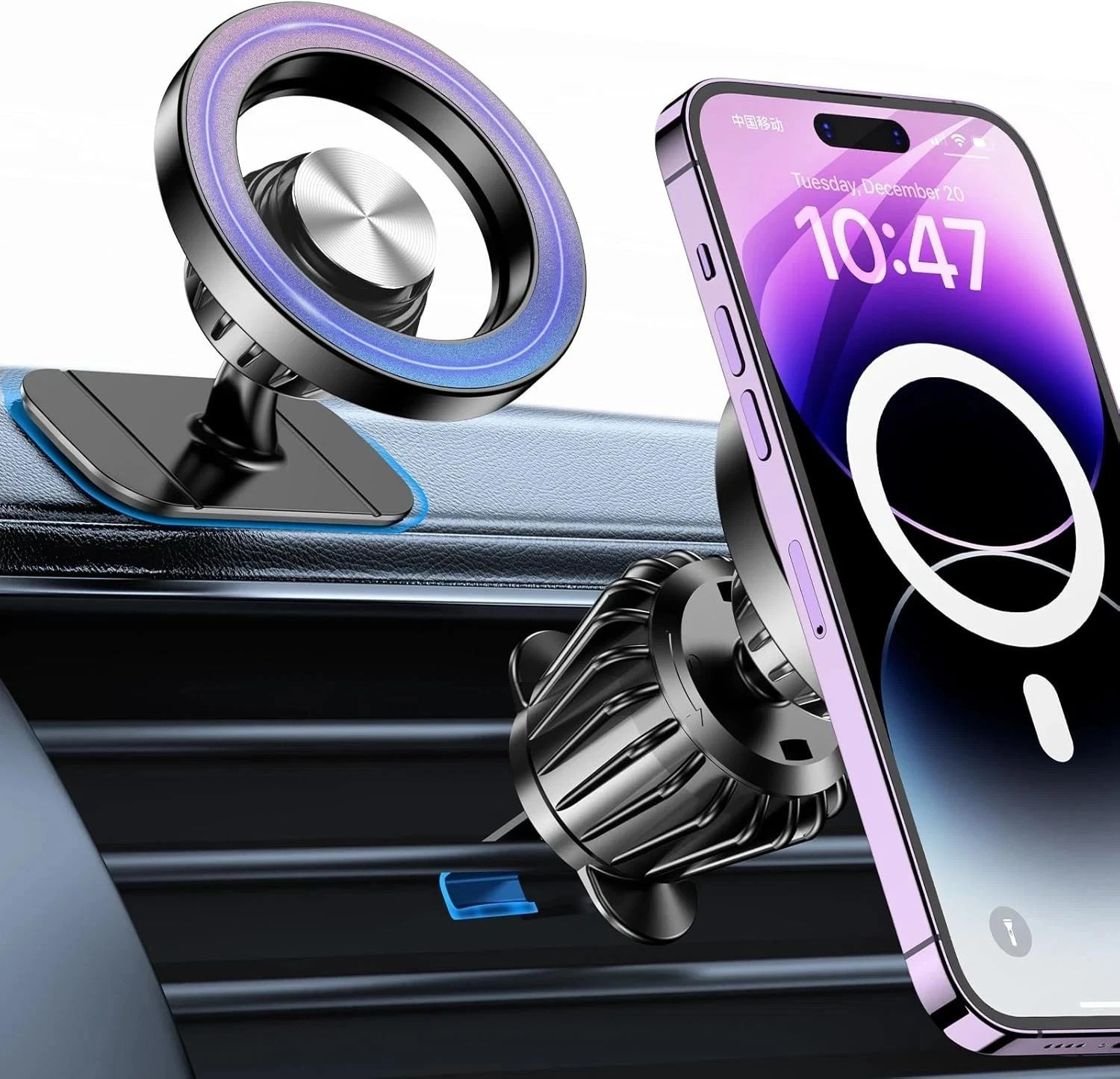 Car Phone Mount for MagSafe Strong Magnet Dash Holder iPhone 17 Pro Max 16 15 14