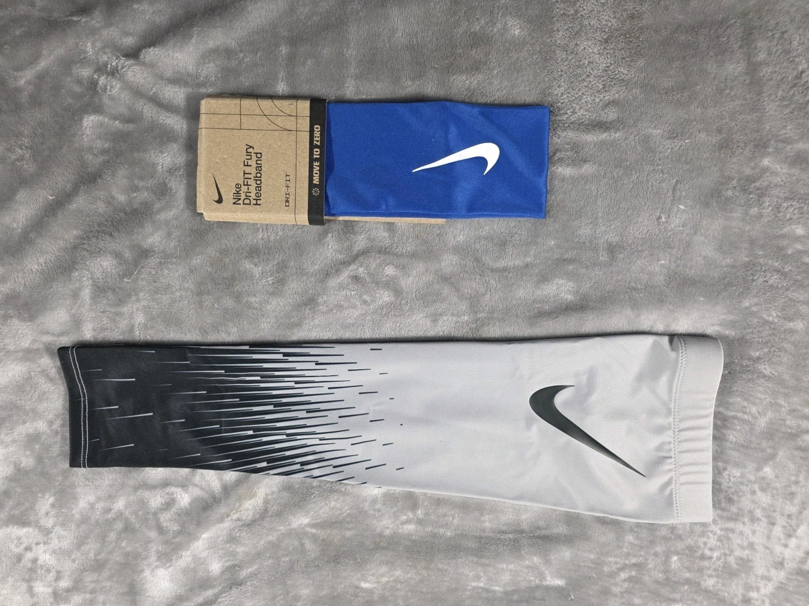 Lot 1 NWOT NIKE Pro Flood Baseball Sleeve DRI-FIT Sz LG/XL / 1 NWT Fury Headband