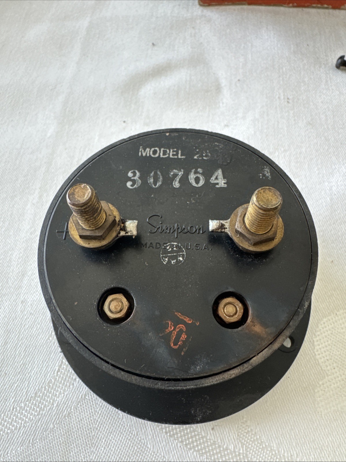 Simpson DC 0-20 Milliamperes Panel Meter With Mounting Hardware Original Box