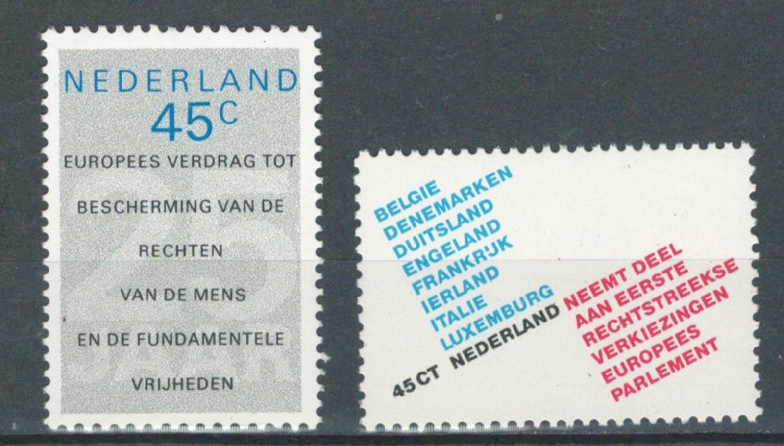 NETHERLANDS  EUROPE EUROPEAN UNION  COMMEMORATIVE MNH STAMP LOT (SPOR 612)