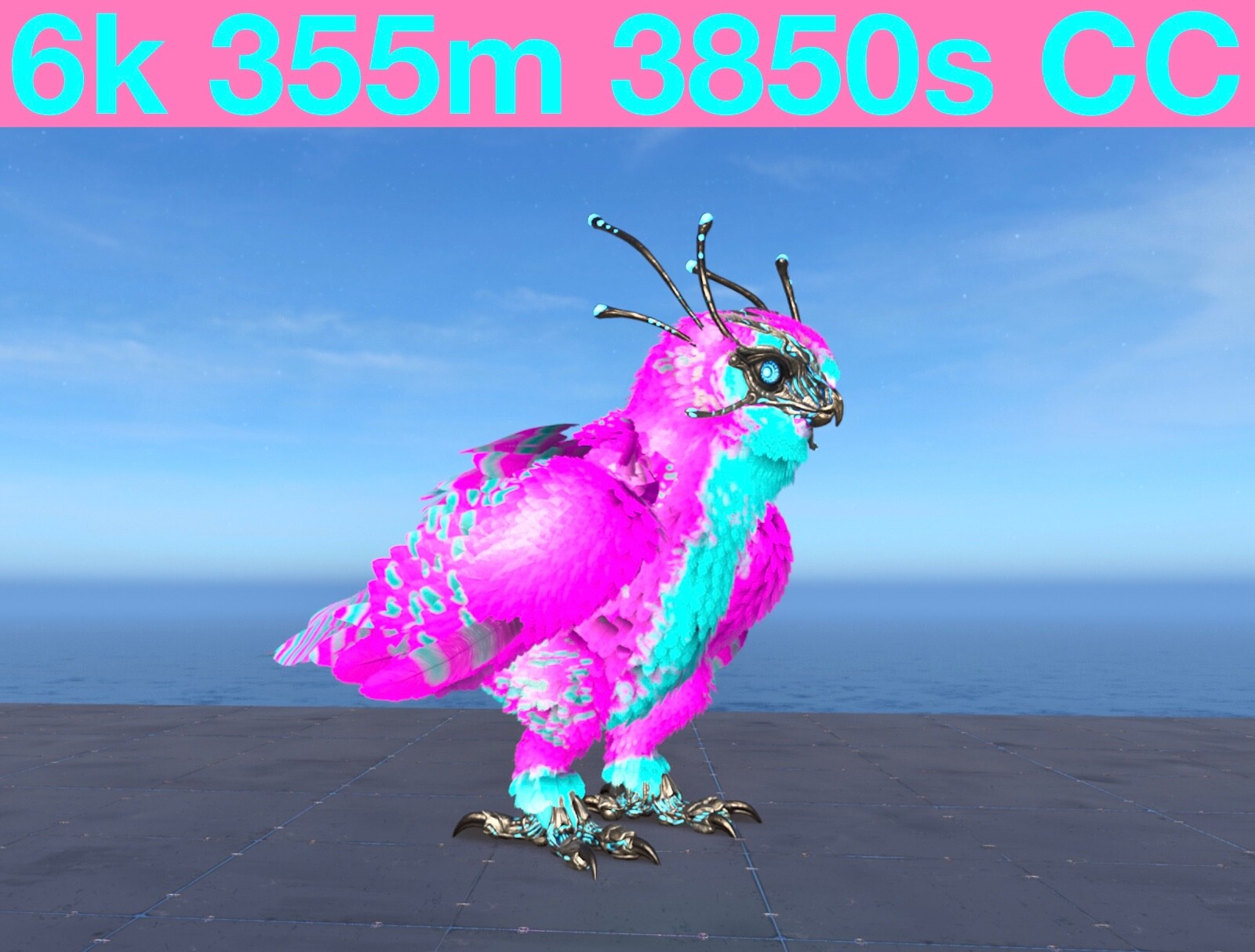 6k 355m Cotton Candy Snow Owl Ark Survival Ascended ASA PVE Xbox/PC/PS CC