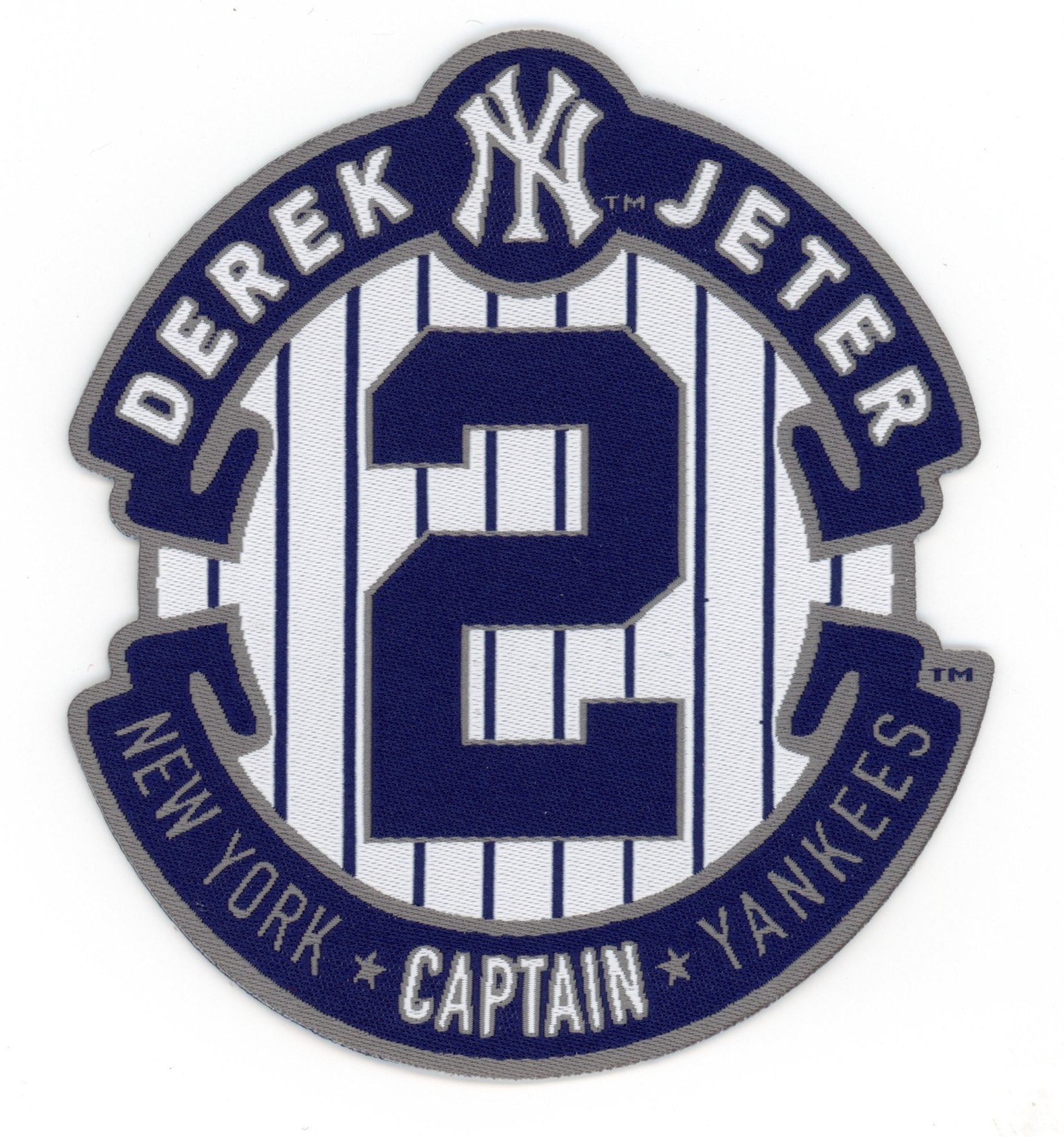 Derek Jeter Yankees Retirement Patch – Iconic Logo Iron-On Badge