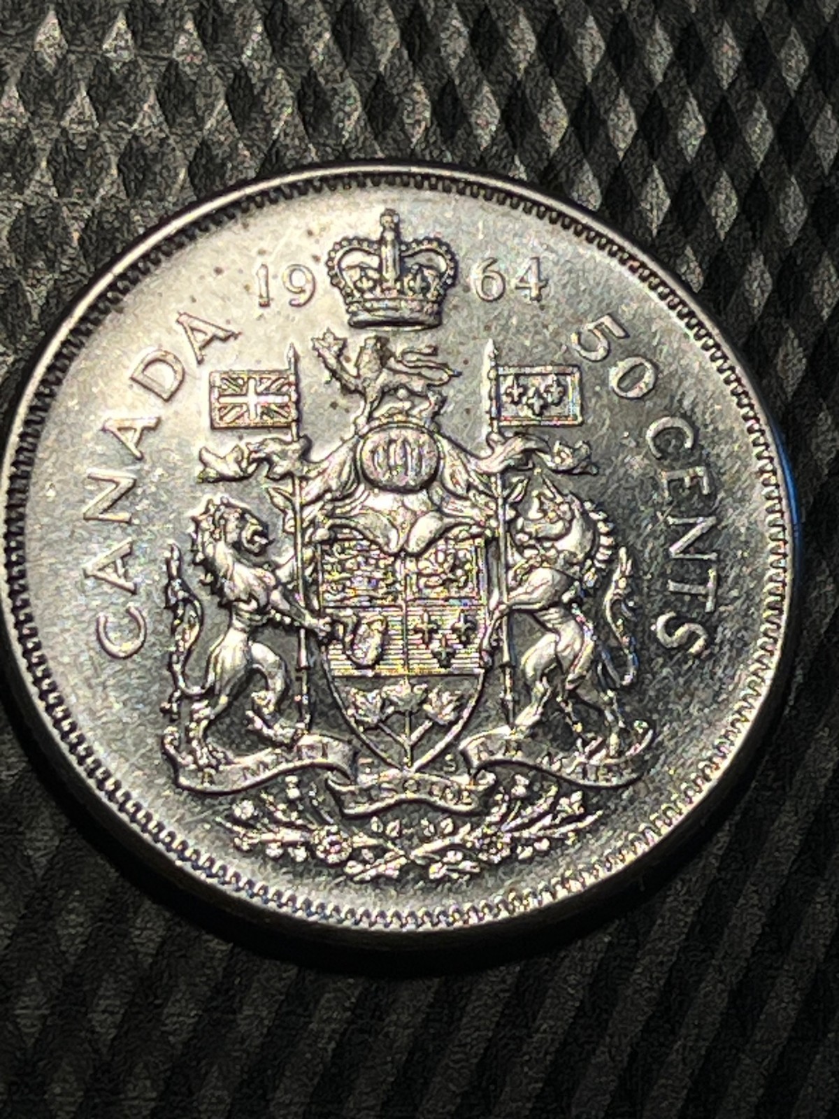 1964 Canadian Half Dollar (80% Silver) Nice Proof Like BU #DD2